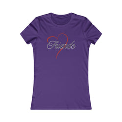 Friends Heart Women's Tee - Cute Gift for Holidays, Birthday, Friendship, Casual Wear, Love Themed Top