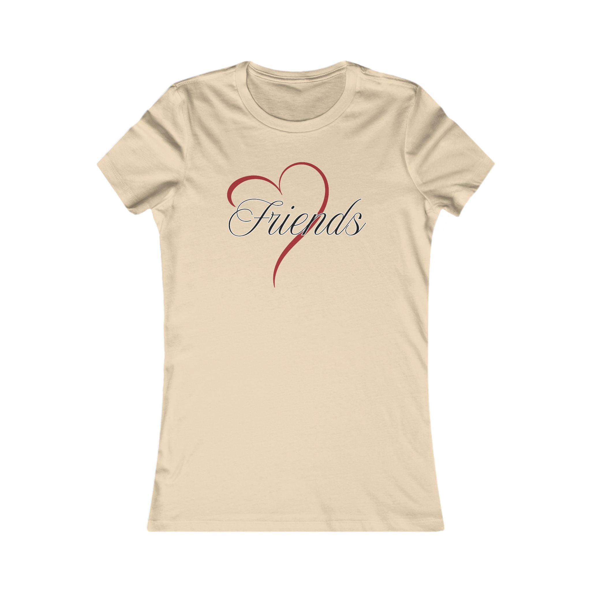 Friends Heart Women's Tee - Cute Gift for Holidays, Birthday, Friendship, Casual Wear, Love Themed Top