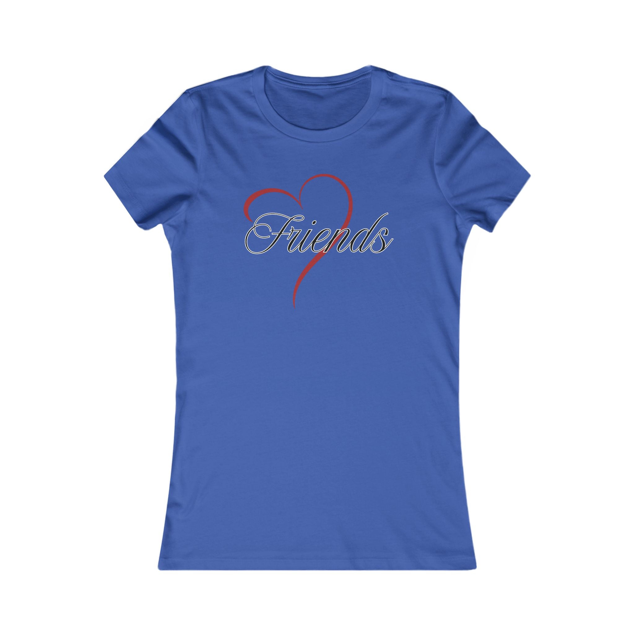 Friends Heart Women's Tee - Cute Gift for Holidays, Birthday, Friendship, Casual Wear, Love Themed Top