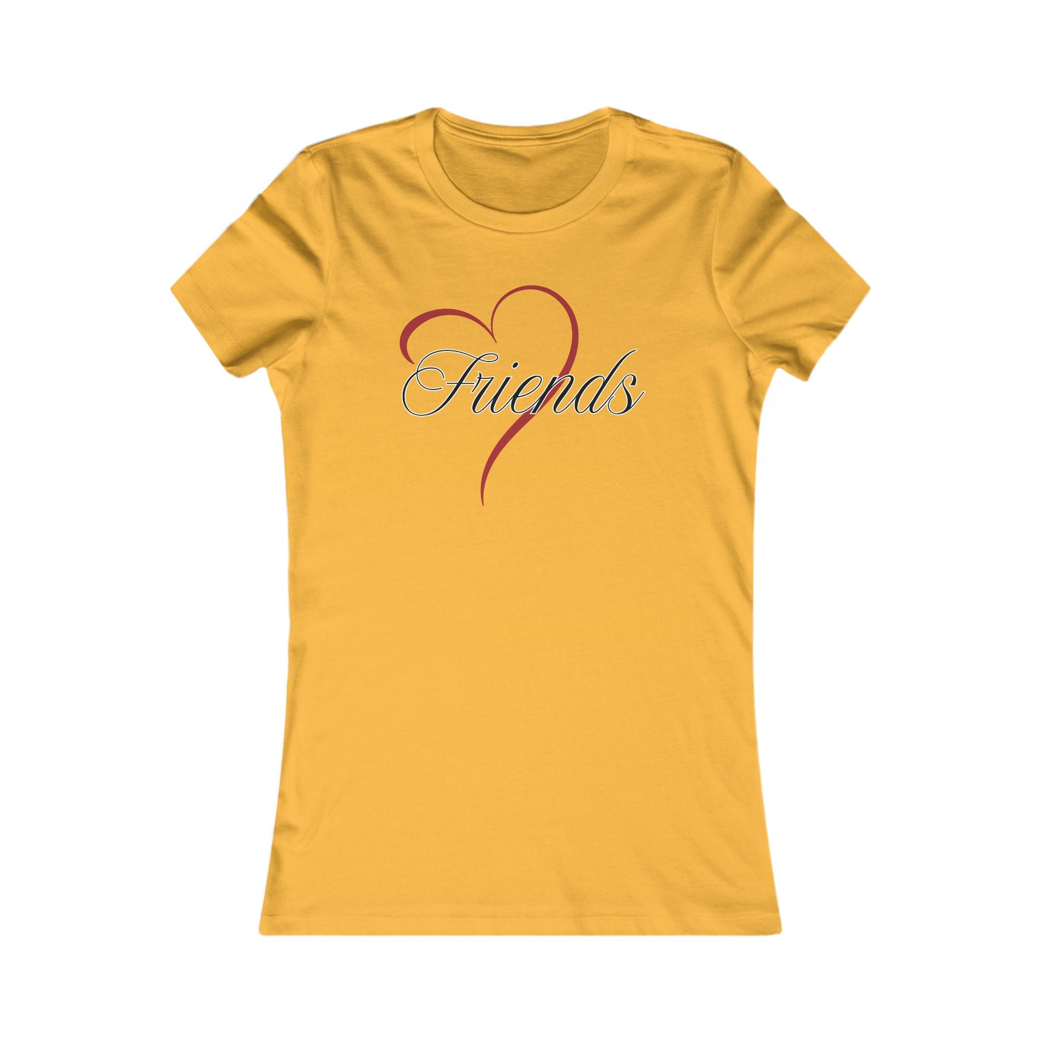 Friends Heart Women's Tee - Cute Gift for Holidays, Birthday, Friendship, Casual Wear, Love Themed Top