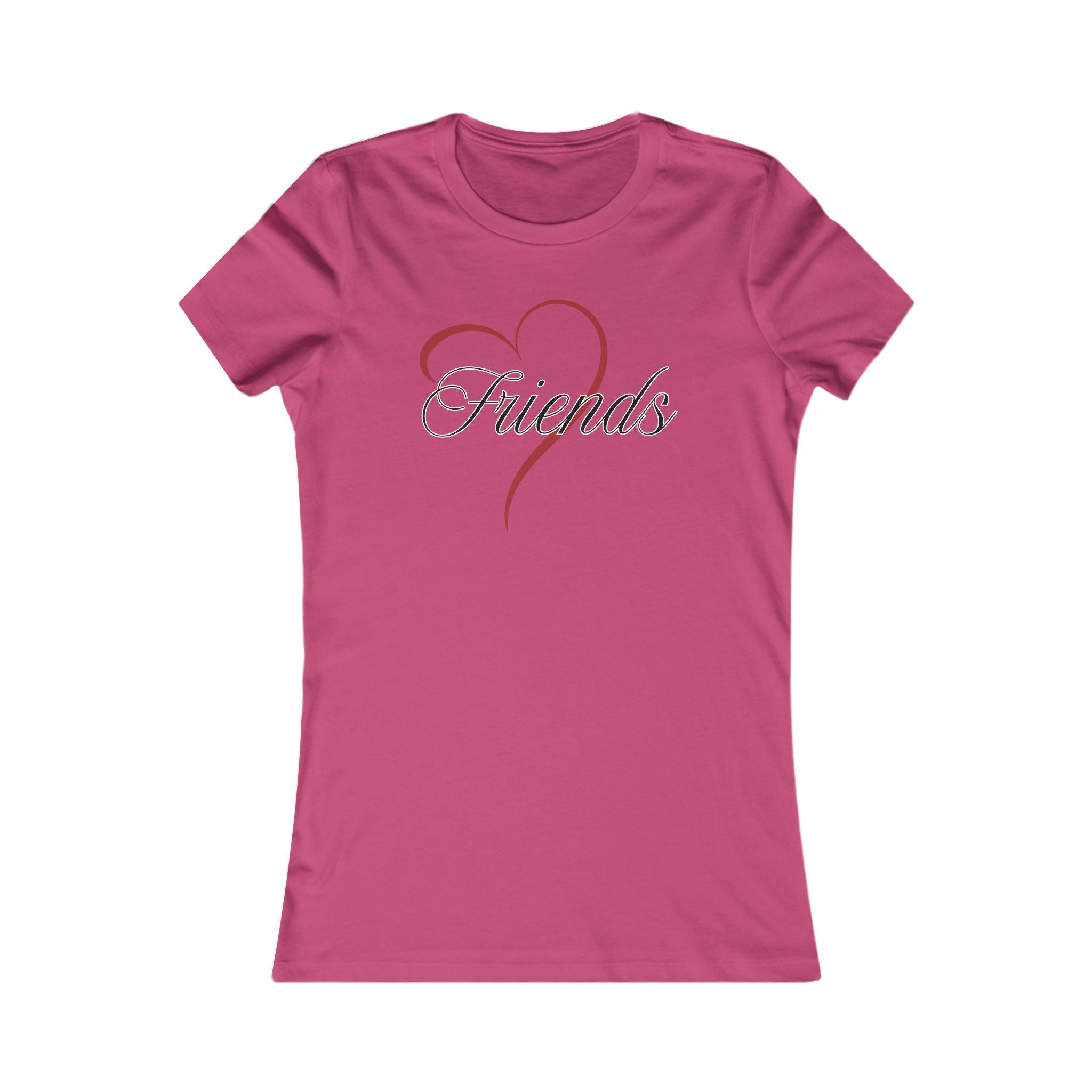Friends Heart Women's Tee - Cute Gift for Holidays, Birthday, Friendship, Casual Wear, Love Themed Top