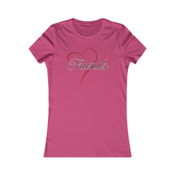 Friends Heart Women's Tee - Cute Gift for Holidays, Birthday, Friendship, Casual Wear, Love Themed Top
