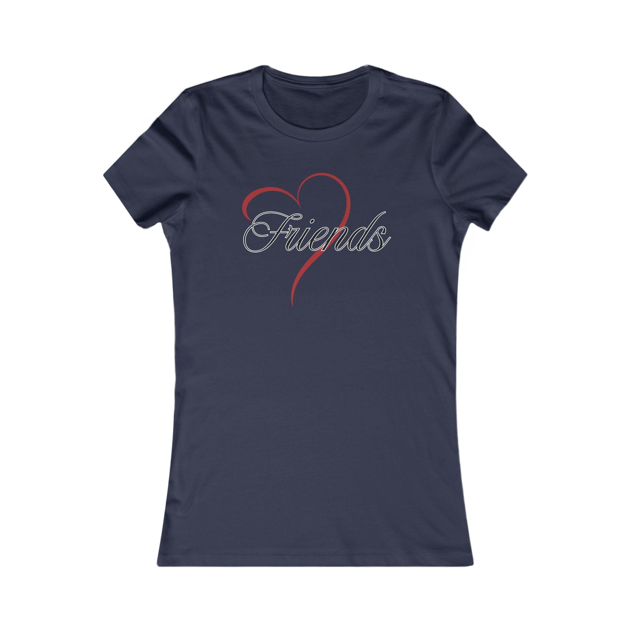 Friends Heart Women's Tee - Cute Gift for Holidays, Birthday, Friendship, Casual Wear, Love Themed Top