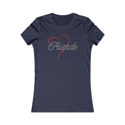 Friends Heart Women's Tee - Cute Gift for Holidays, Birthday, Friendship, Casual Wear, Love Themed Top