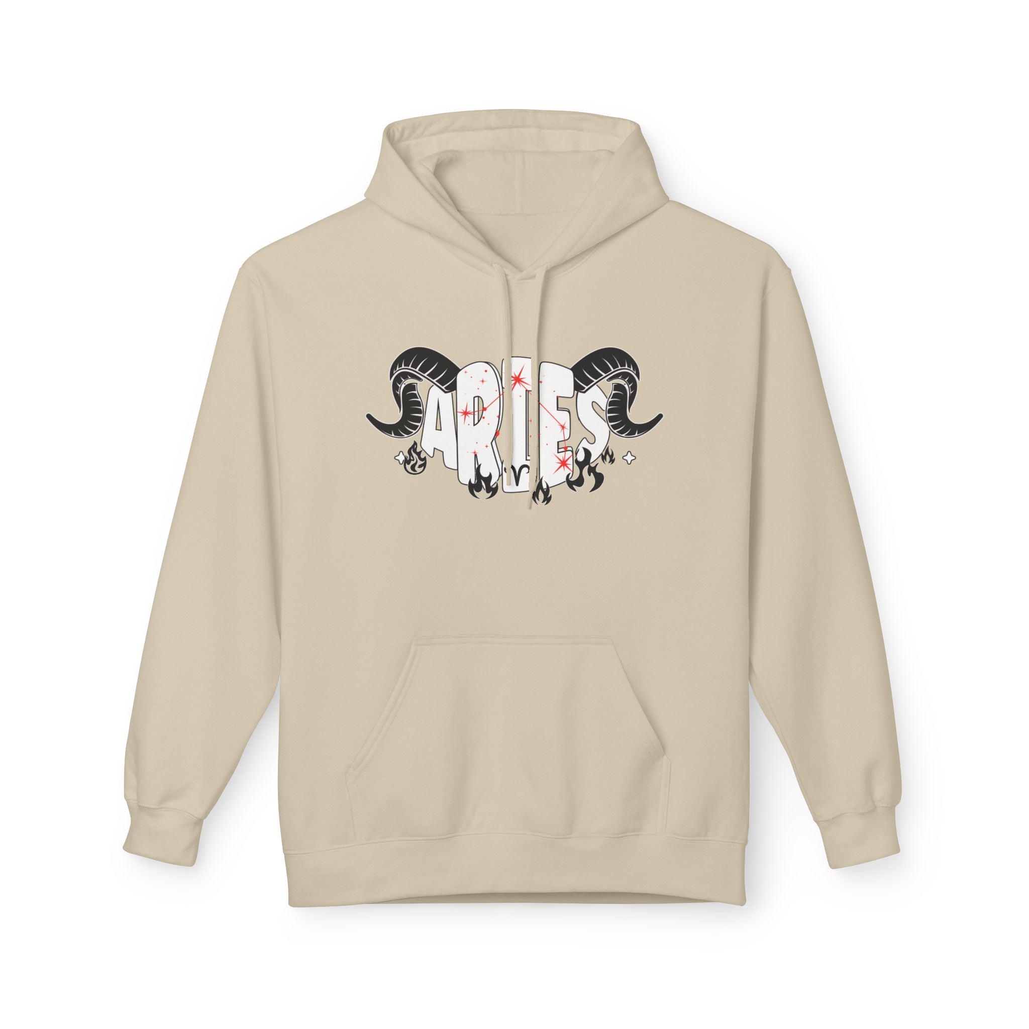 Aries Ram Zodiac Hoodie — Astrological Sign Graphic Pullover