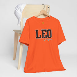 Leo Season Unisex Jersey Tee, Horoscope Shirt, Astrology Gift, Birthday Wear, Zodiac Fashion, Personalized Astrology Apparel