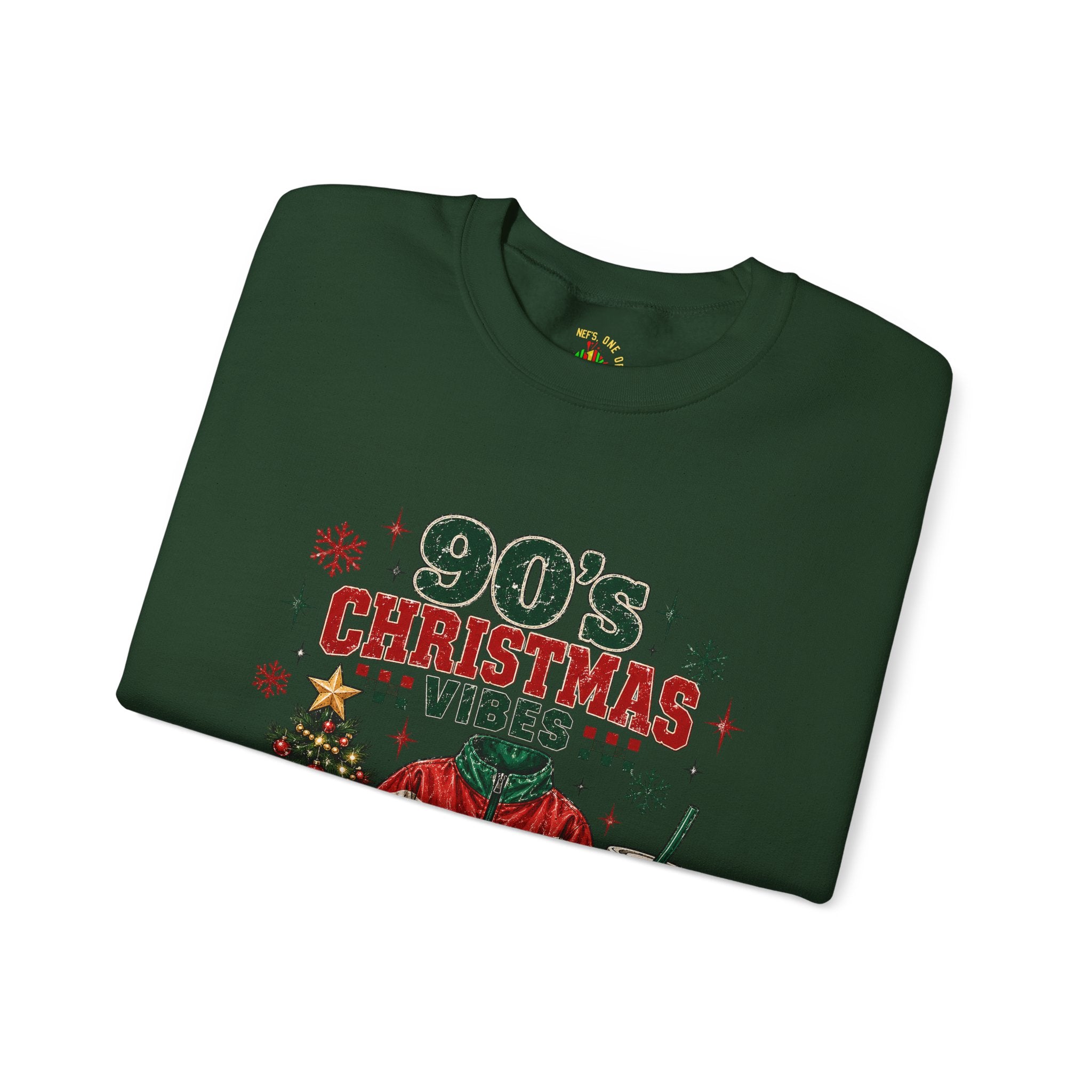 90s Christmas Vibes Crewneck Sweatshirt