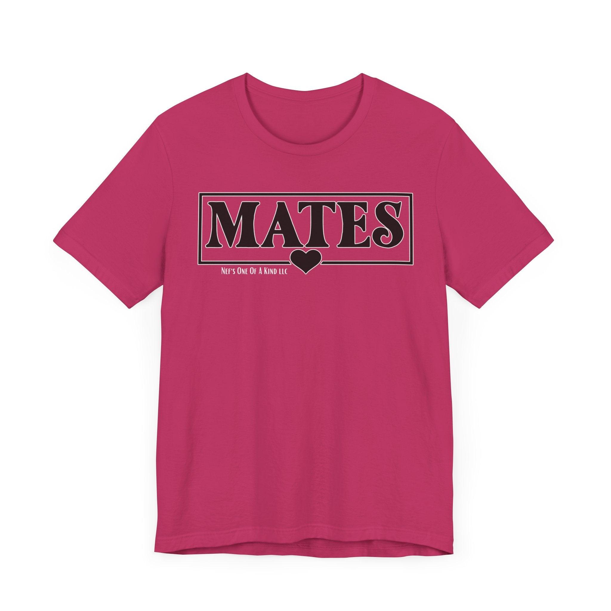 Mates with Soul Valentine Casual Soft Unisex Jersey Crew Neck Short Sleeve Tee