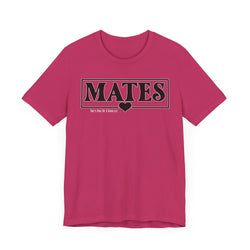 Mates with Soul Valentine Casual Soft Unisex Jersey Crew Neck Short Sleeve Tee