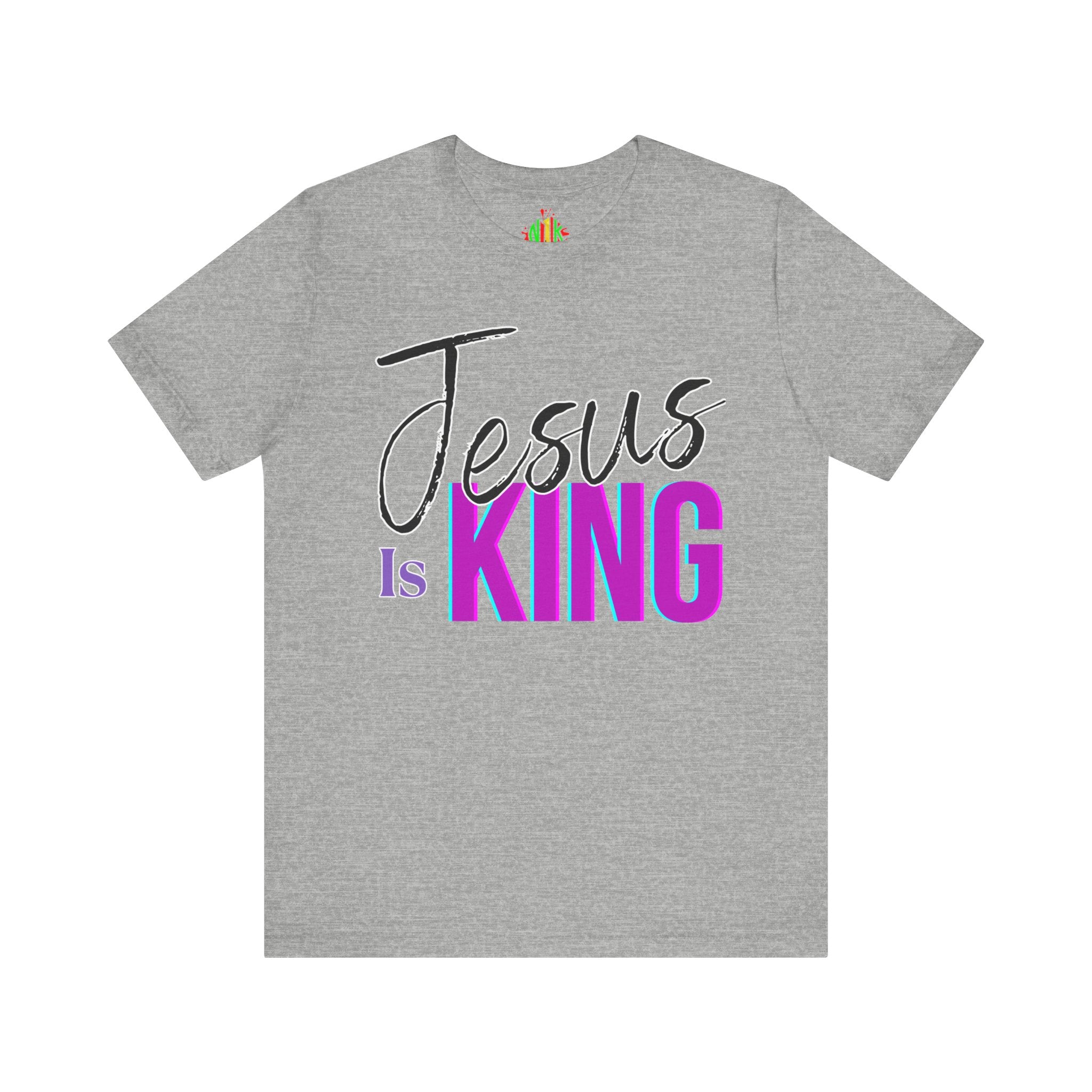 Faith-Inspired Unisex Tee | Jesus Is King Graphic T-Shirt, Christian Apparel, Religious Gift, Casual Wear, Church Outing