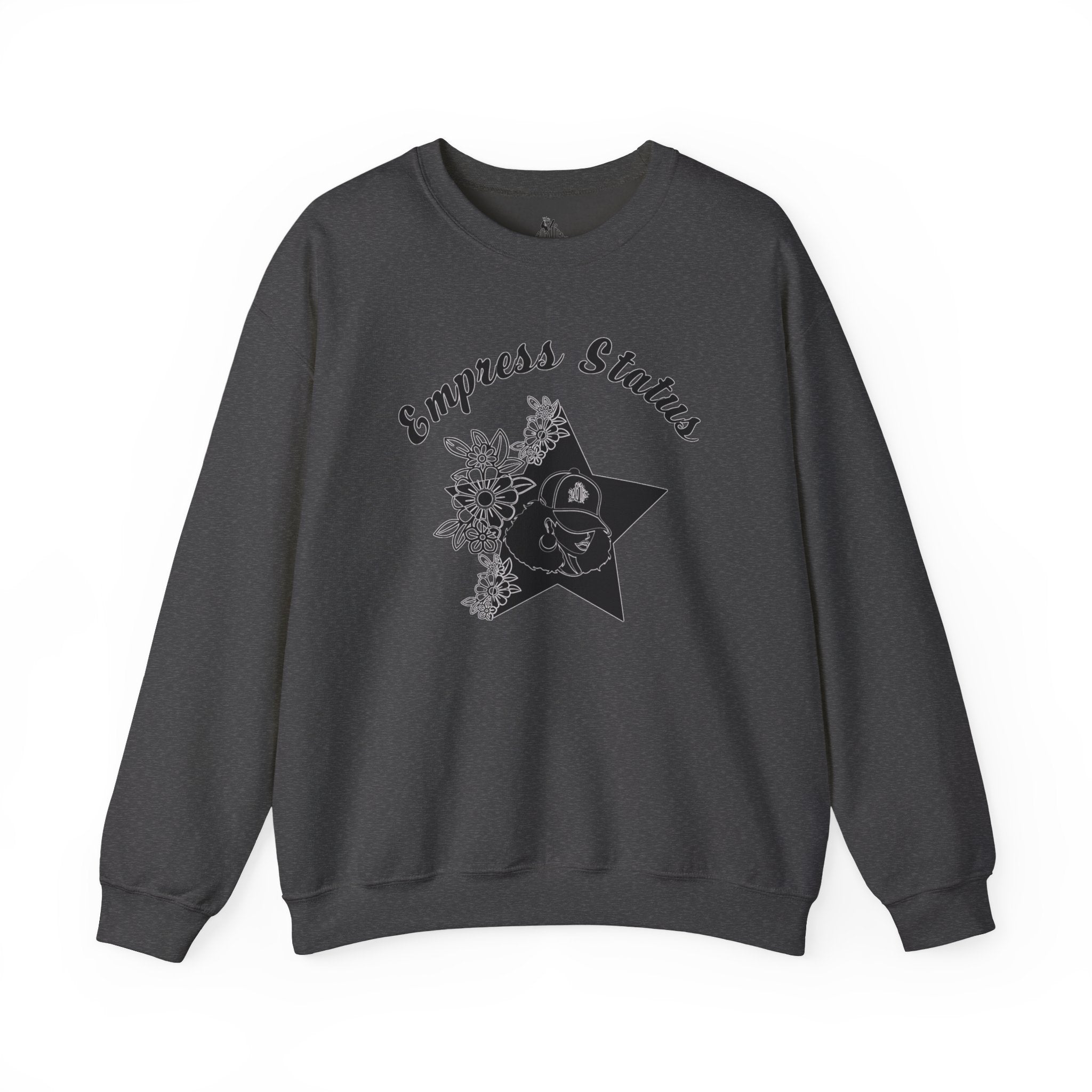 Empress Black Girl Floral Status Unisex Sweatshirt