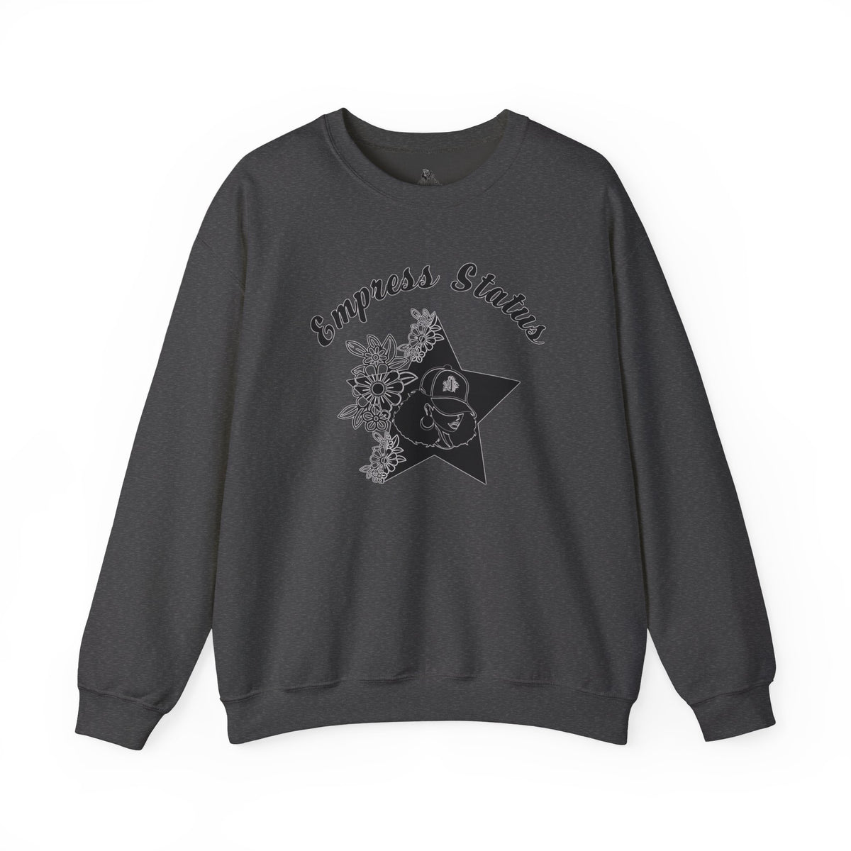 Empress Black Girl Floral Status Unisex Sweatshirt
