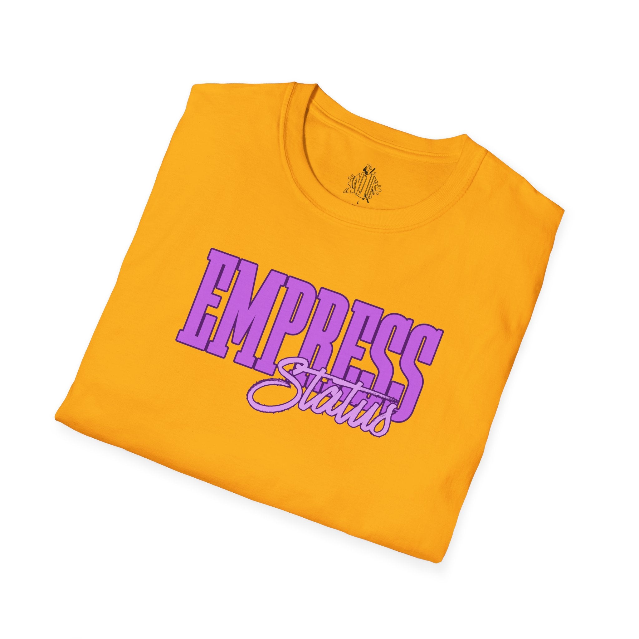 Bold Purple Print Empress Status T-shirt