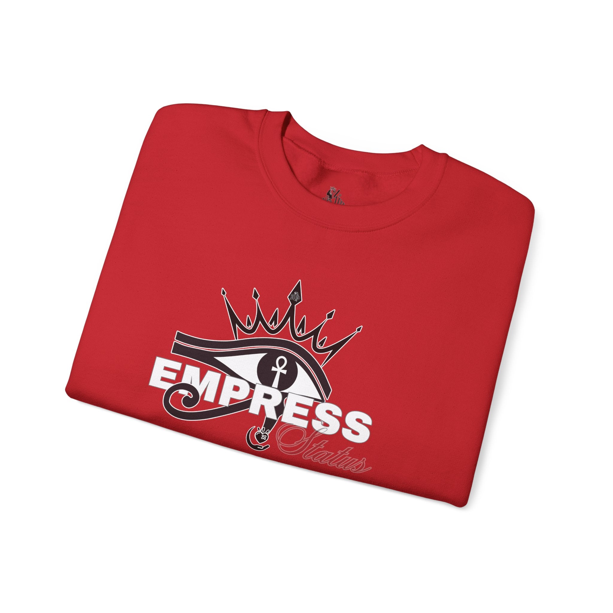 Eye of Horus Crown Empress Sweatshirt — Egyptian Protective Symbol Tee