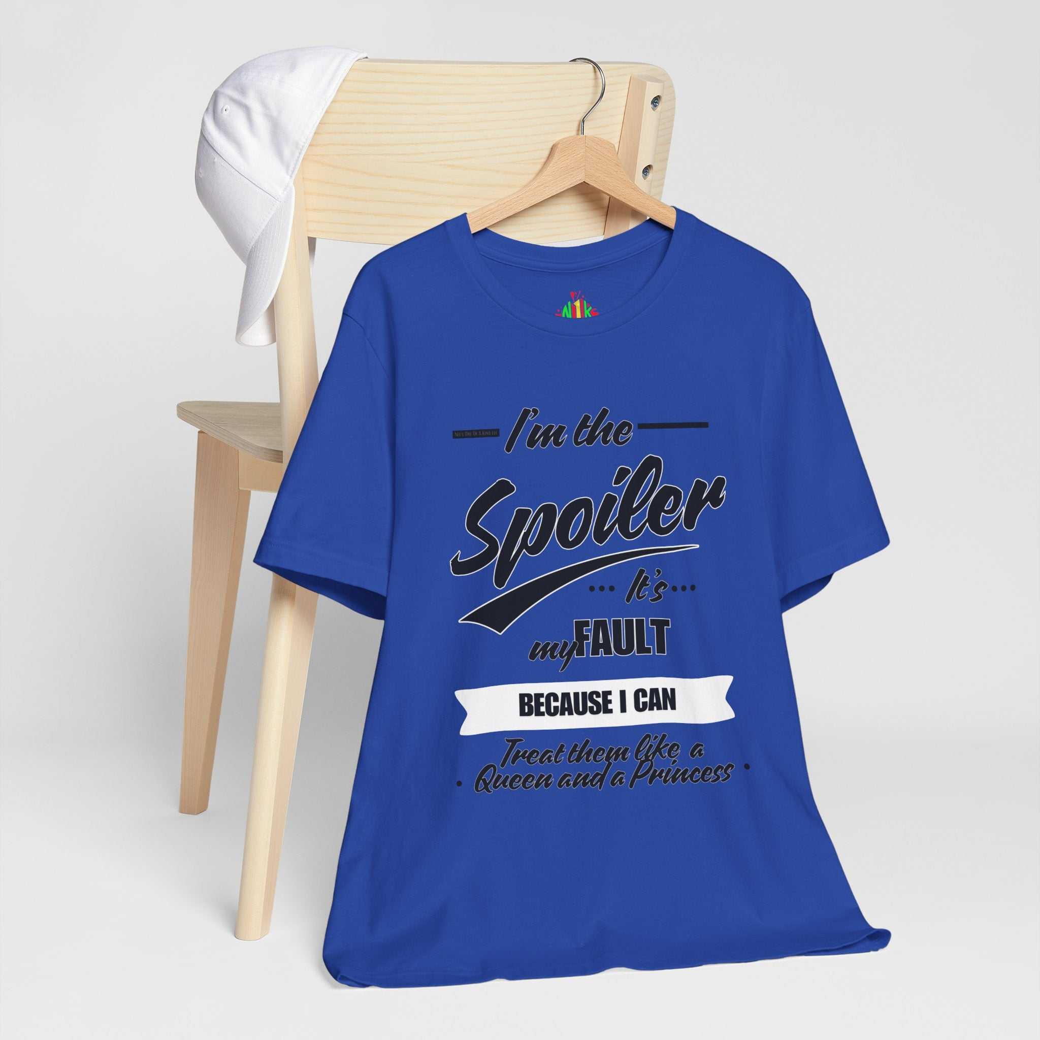 He's the Spoiler Unisex Jersey Tee - Express love for his Queen and PrT-ShirtHe’s the Spoiler Unisex Jersey Tee