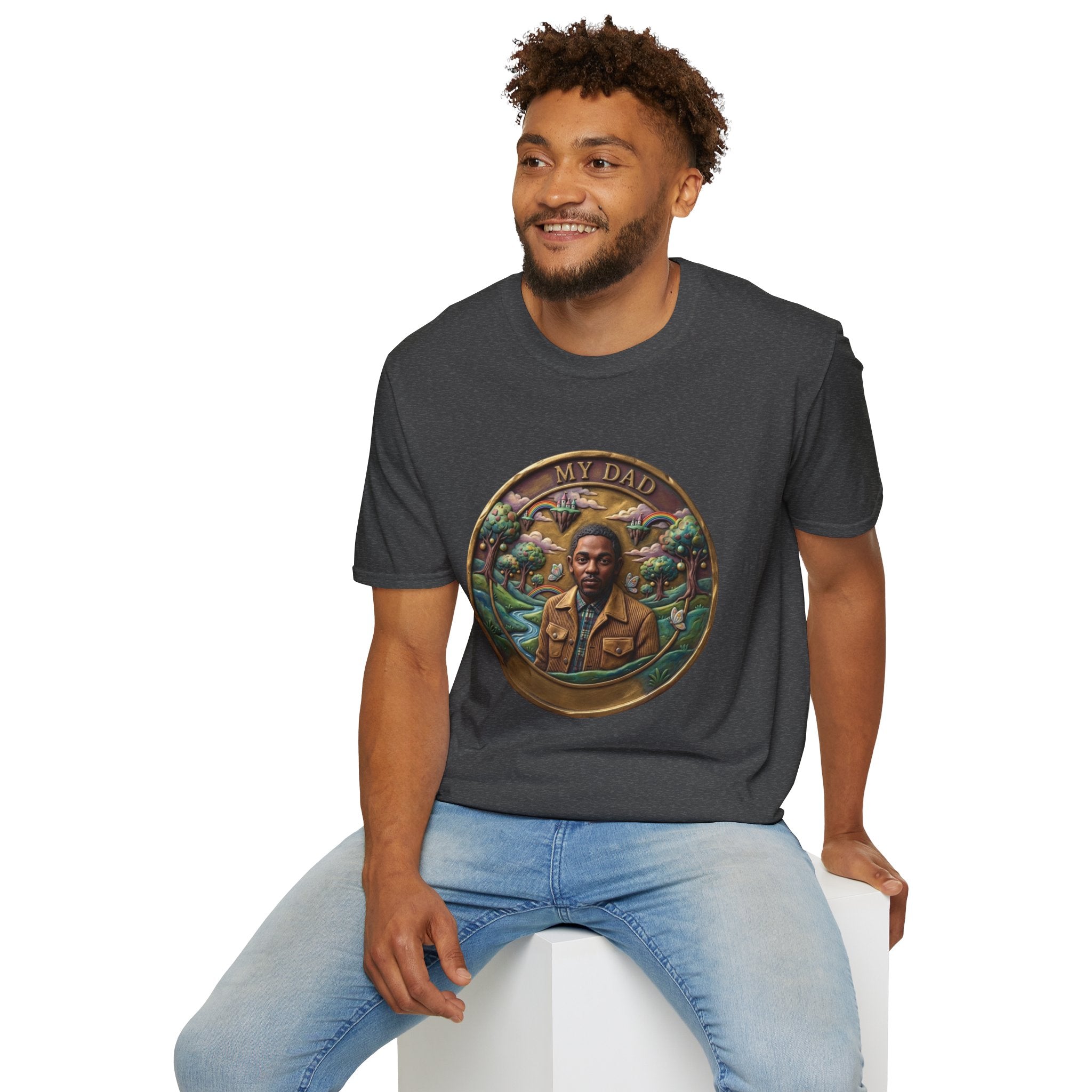 Todd Another Customized My Dad Portrait Coin Tee Graphic T-Shirt