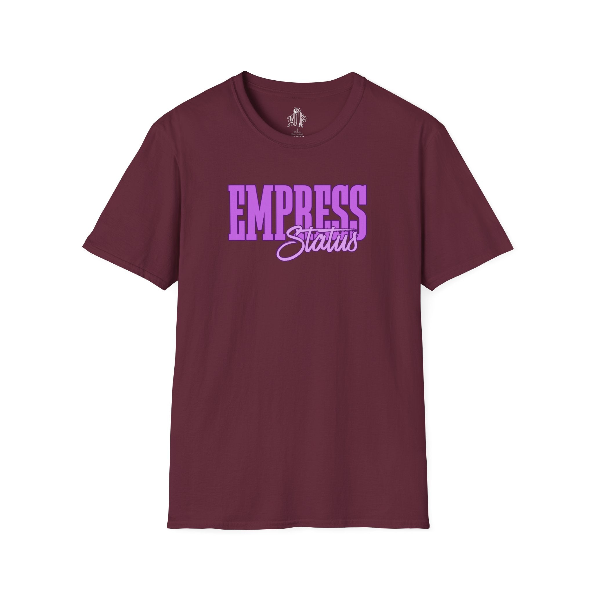 Bold Purple Print Empress Status T-shirt