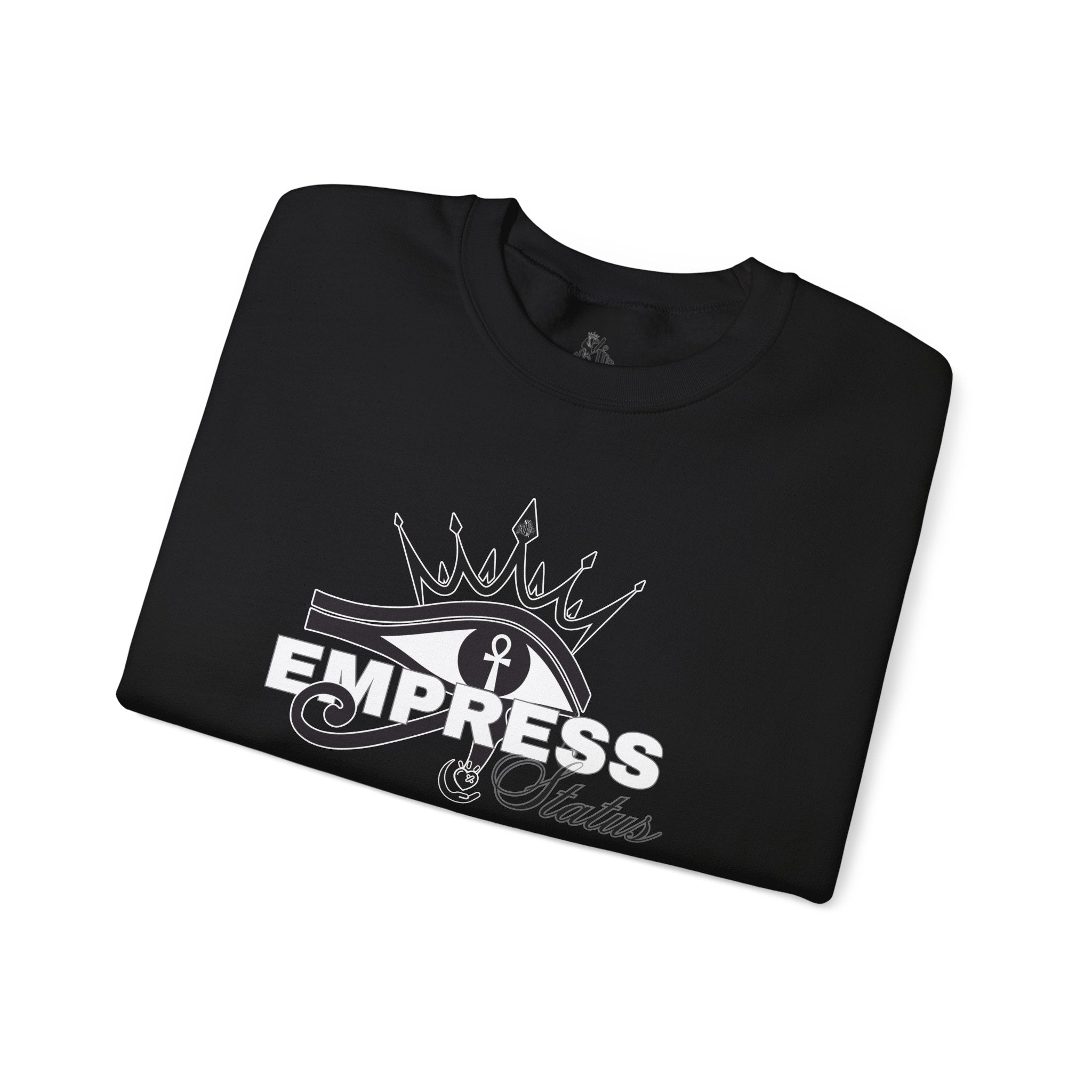 Eye of Horus Crown Empress Sweatshirt — Egyptian Protective Symbol Tee