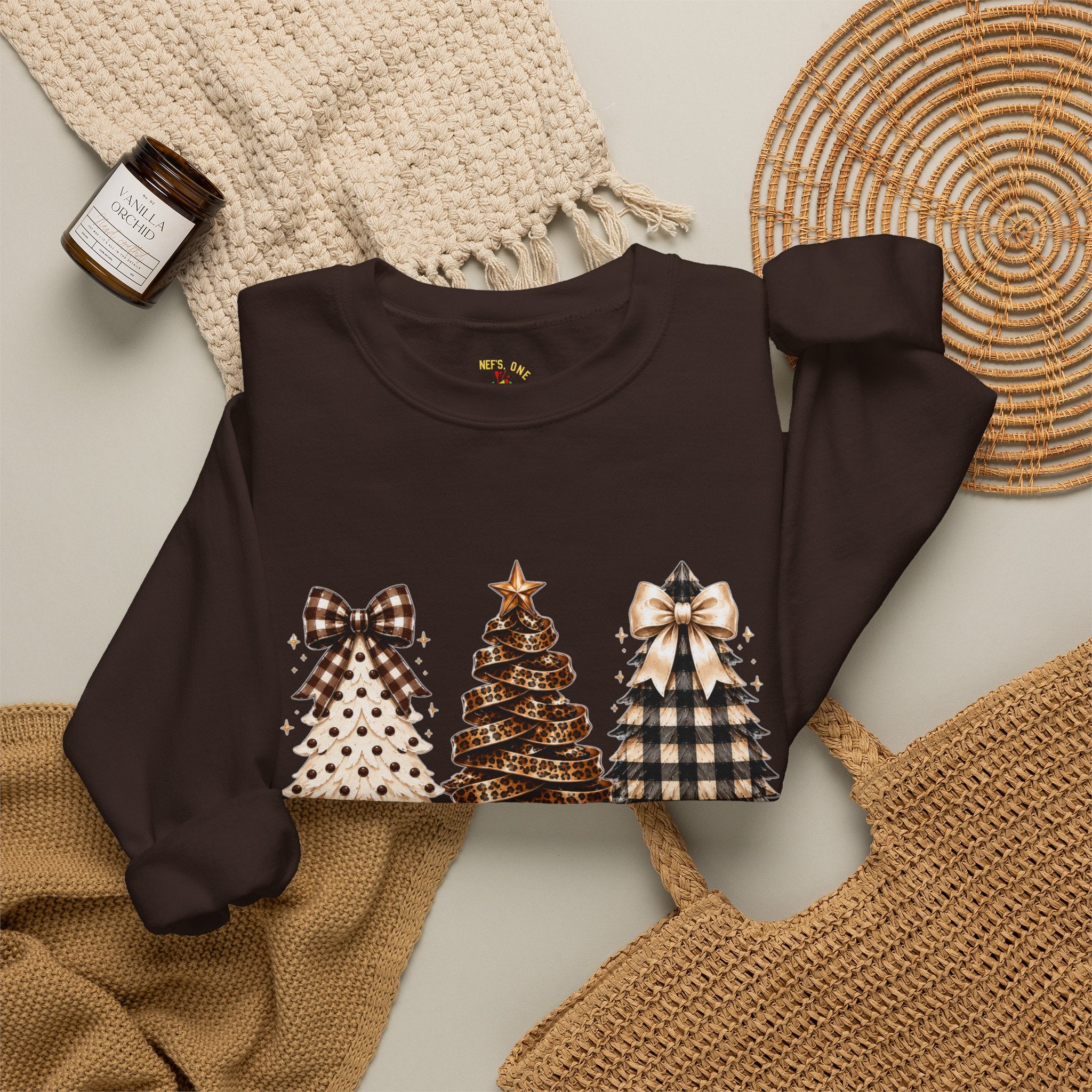 Merry Christmas Christmas Tree Crewneck Sweatshirt