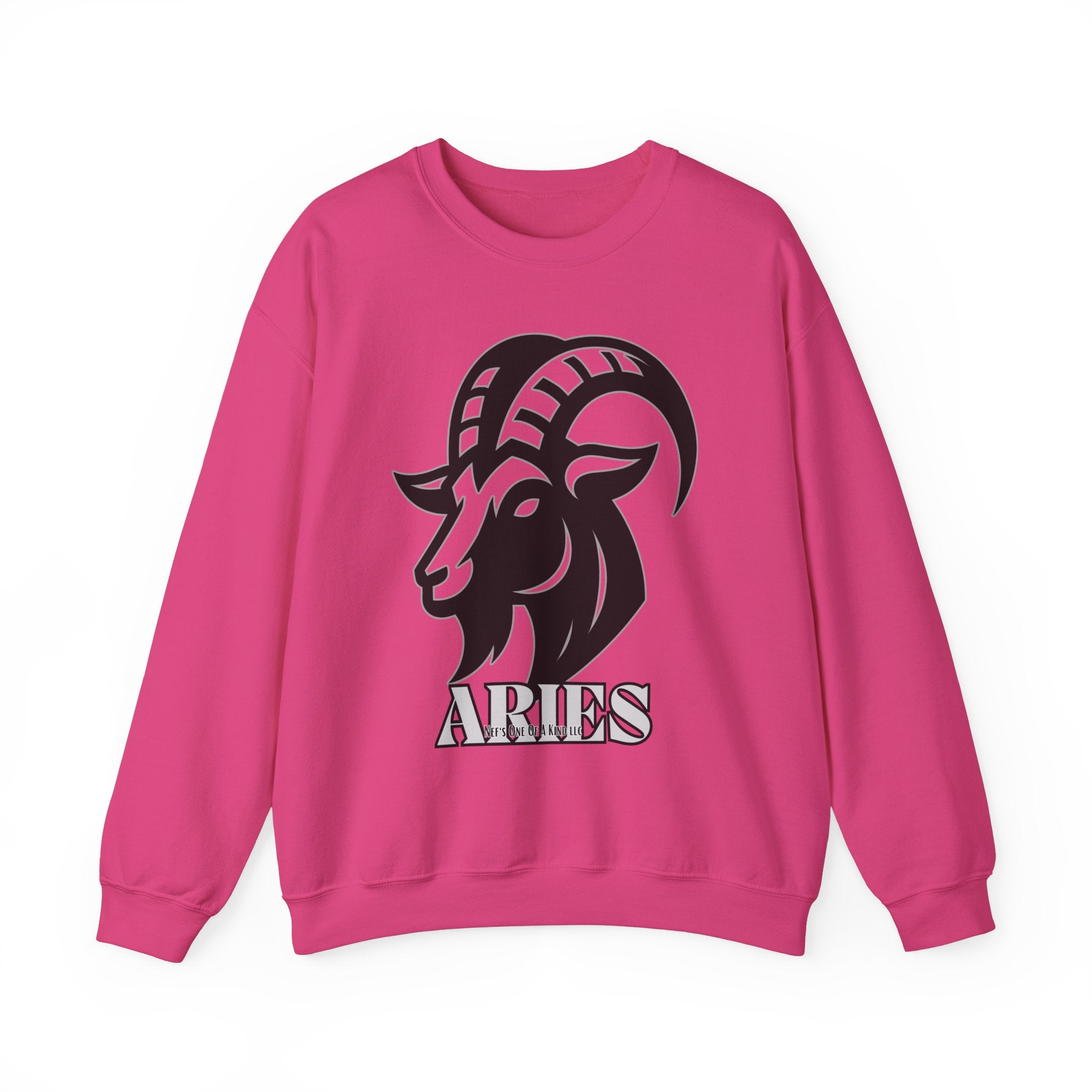 Aries Zodiac Unisex Casual Crewneck Sweatshirt