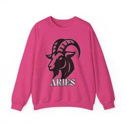 Aries Zodiac Unisex Casual Crewneck Sweatshirt