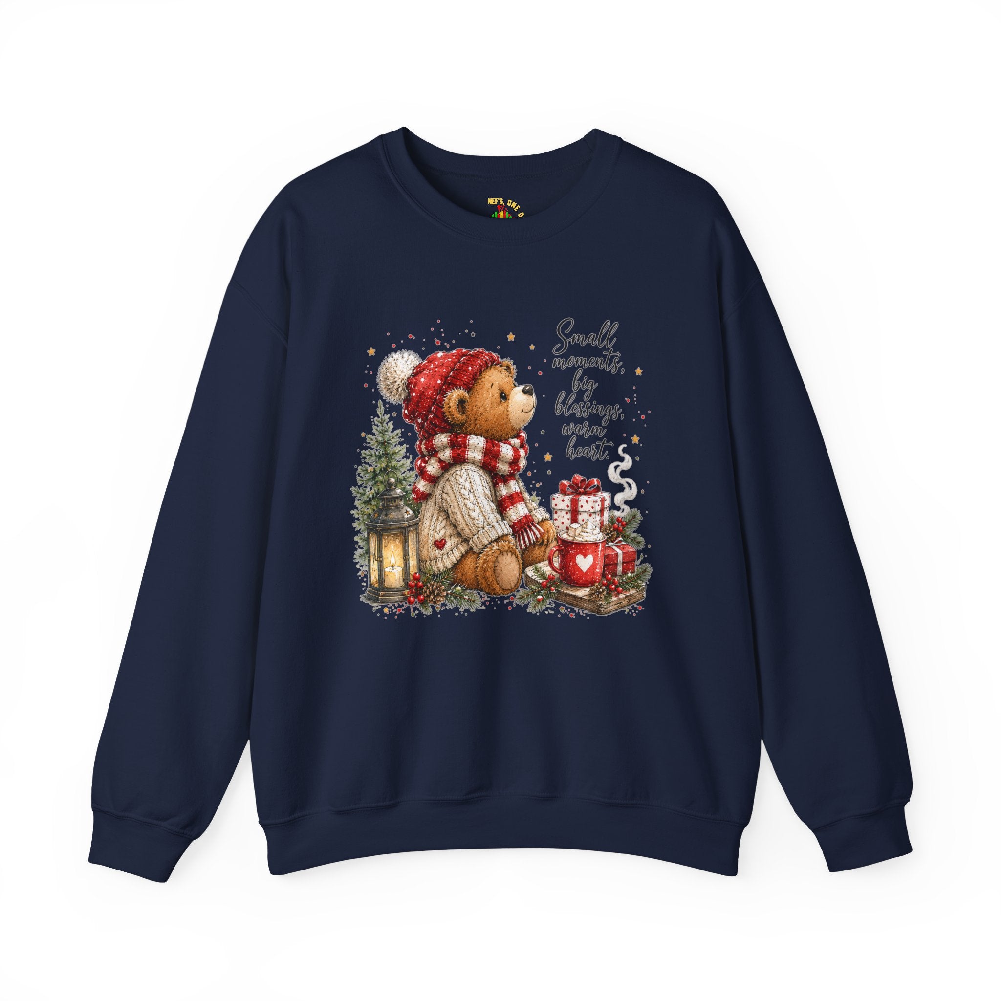 Christmas Bear Crewneck Sweatshirt – Cozy Holiday Teddy Bear Design