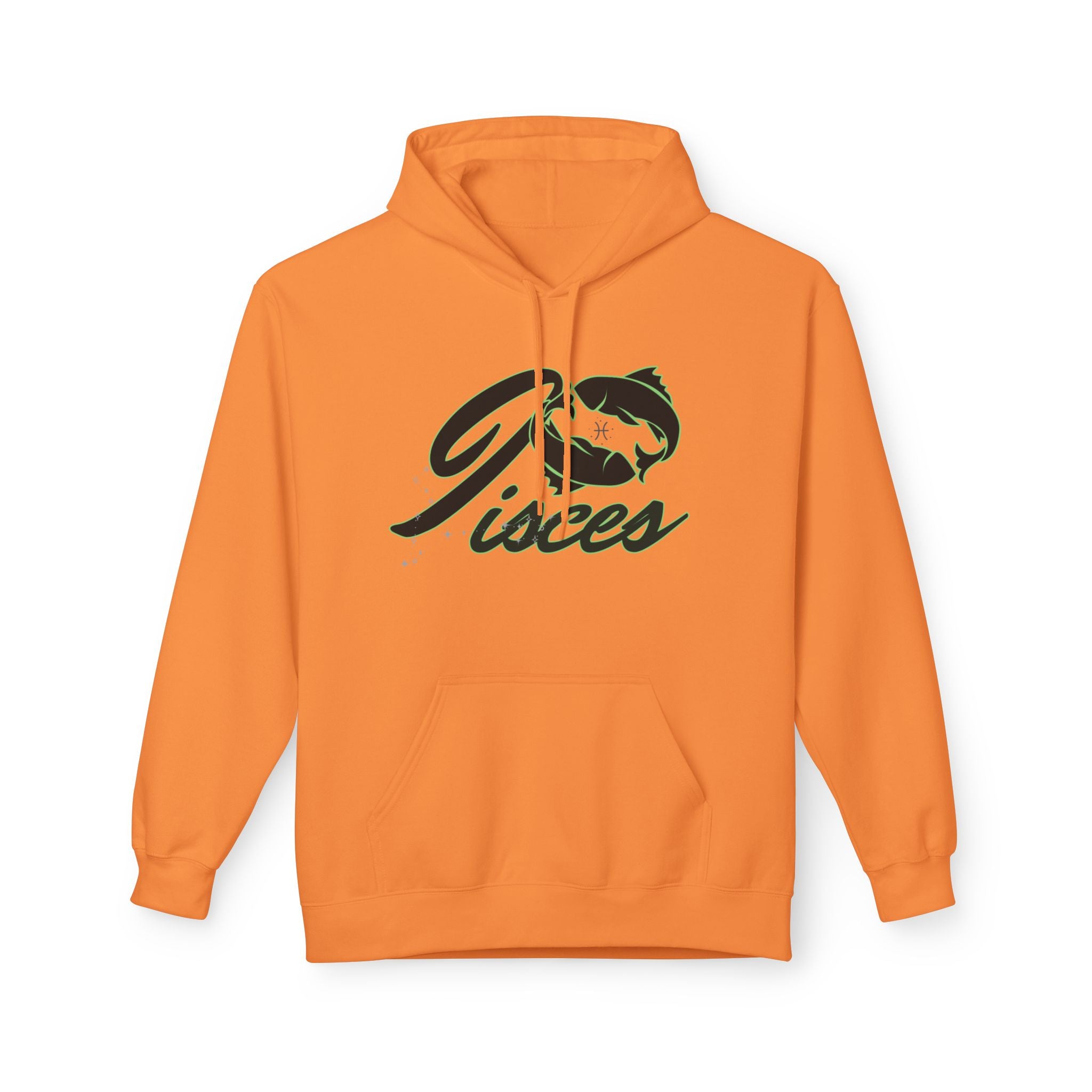 Pisces Zodiac Hoodie — Astrological Sign Hoodie with Fish Script Design
