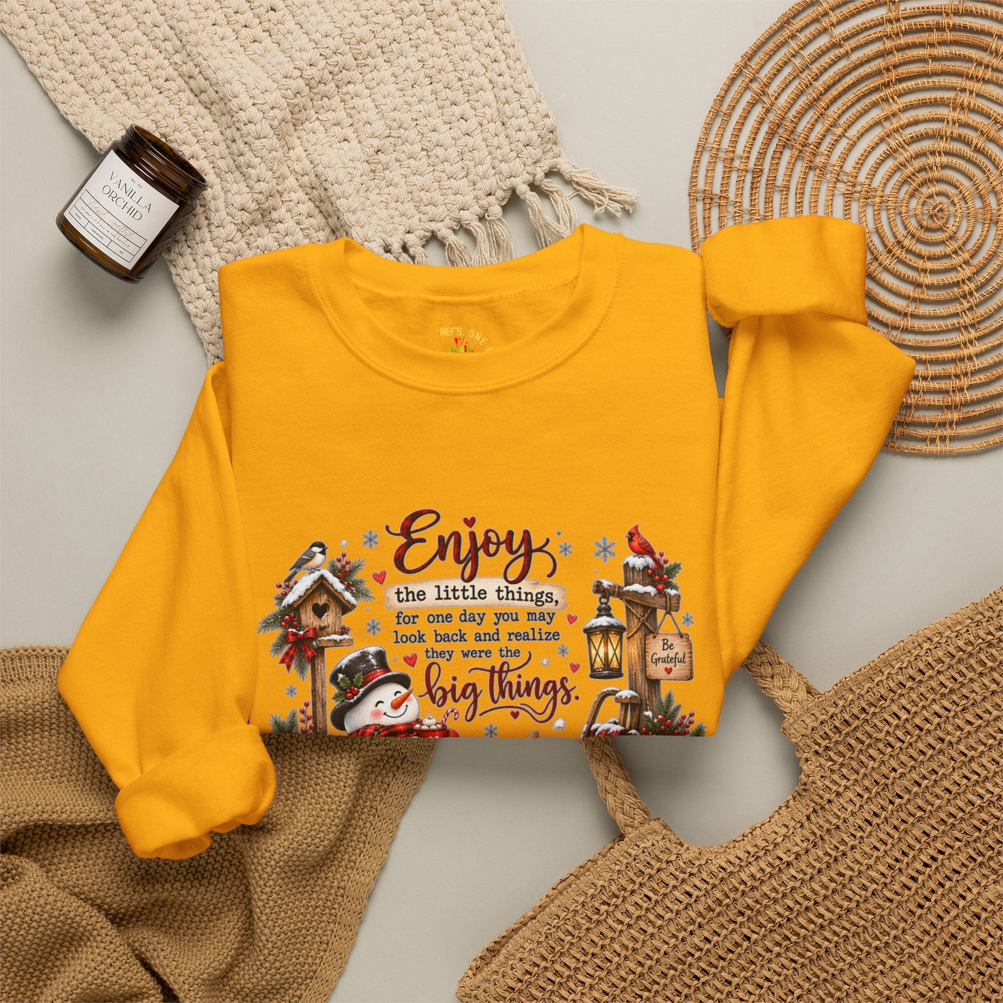 Enjoy the Little Things Christmas Crewneck Sweatshirt
