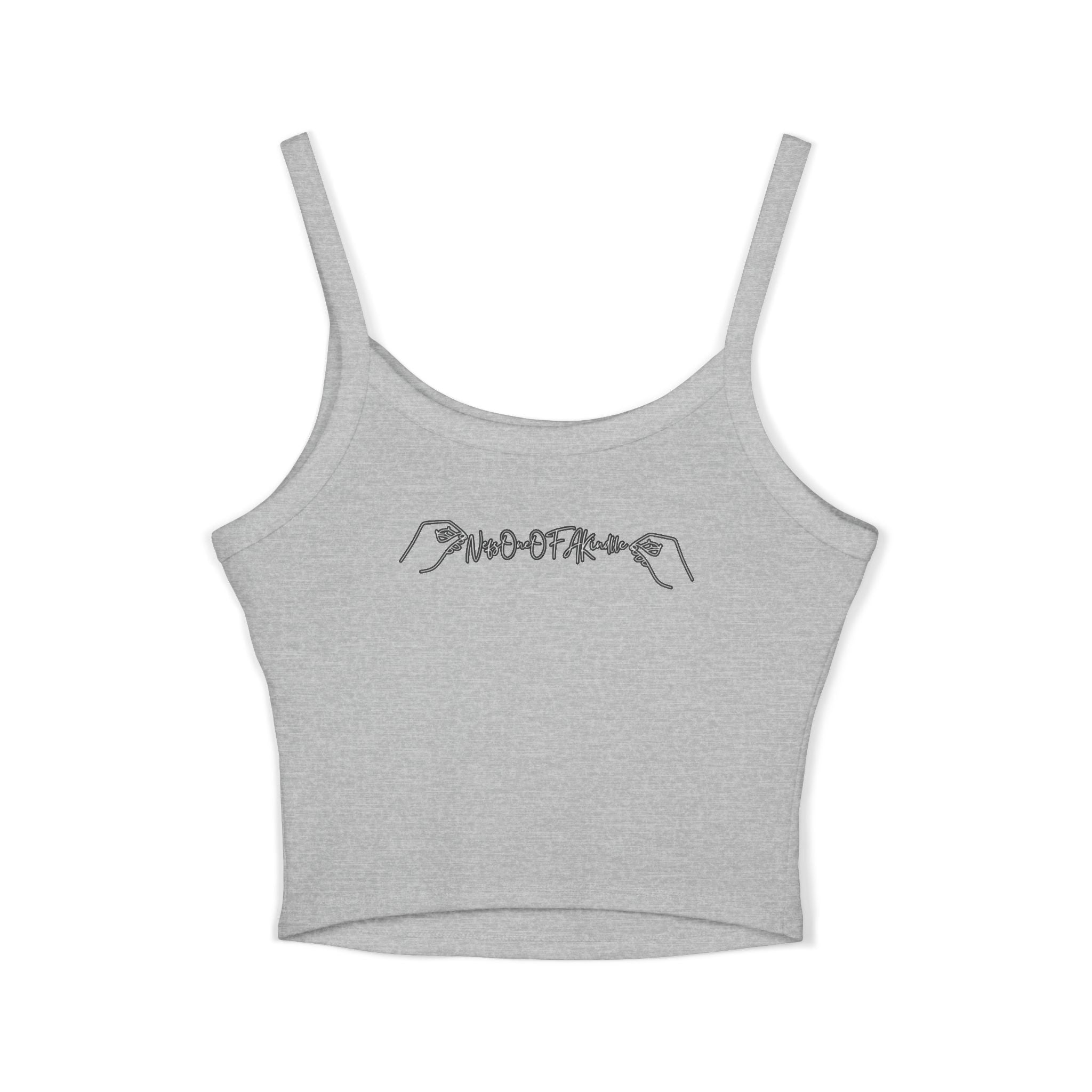 Women's Spaghetti Strap Tank Top with Leo Design, Summer Vacation Top, Zodiac Sign Apparel, Casual Wear, Gift for Astrology Lovers