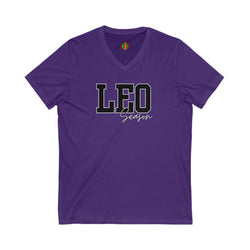 Leo Season Zodiac Unisex V-Neck Tee - Perfect for Astrology Lovers, Birthday Gift, Casual Wear, Zodiac Sign Apparel, Horoscope Tee