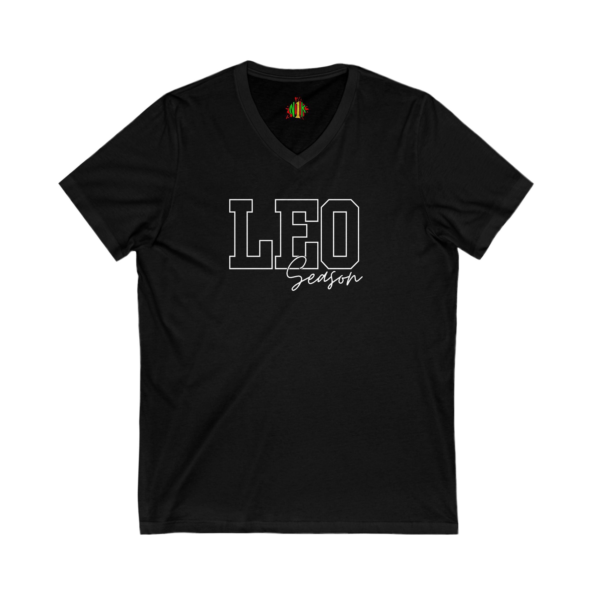 Leo Season Zodiac Unisex V-Neck Tee - Perfect for Astrology Lovers, BiV-neckLeo Season Zodiac