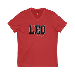 Leo Season Zodiac Unisex V-Neck Tee - Perfect for Astrology Lovers, Birthday Gift, Casual Wear, Zodiac Sign Apparel, Horoscope Tee