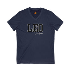Leo Season Zodiac Unisex V-Neck Tee - Perfect for Astrology Lovers, Birthday Gift, Casual Wear, Zodiac Sign Apparel, Horoscope Tee