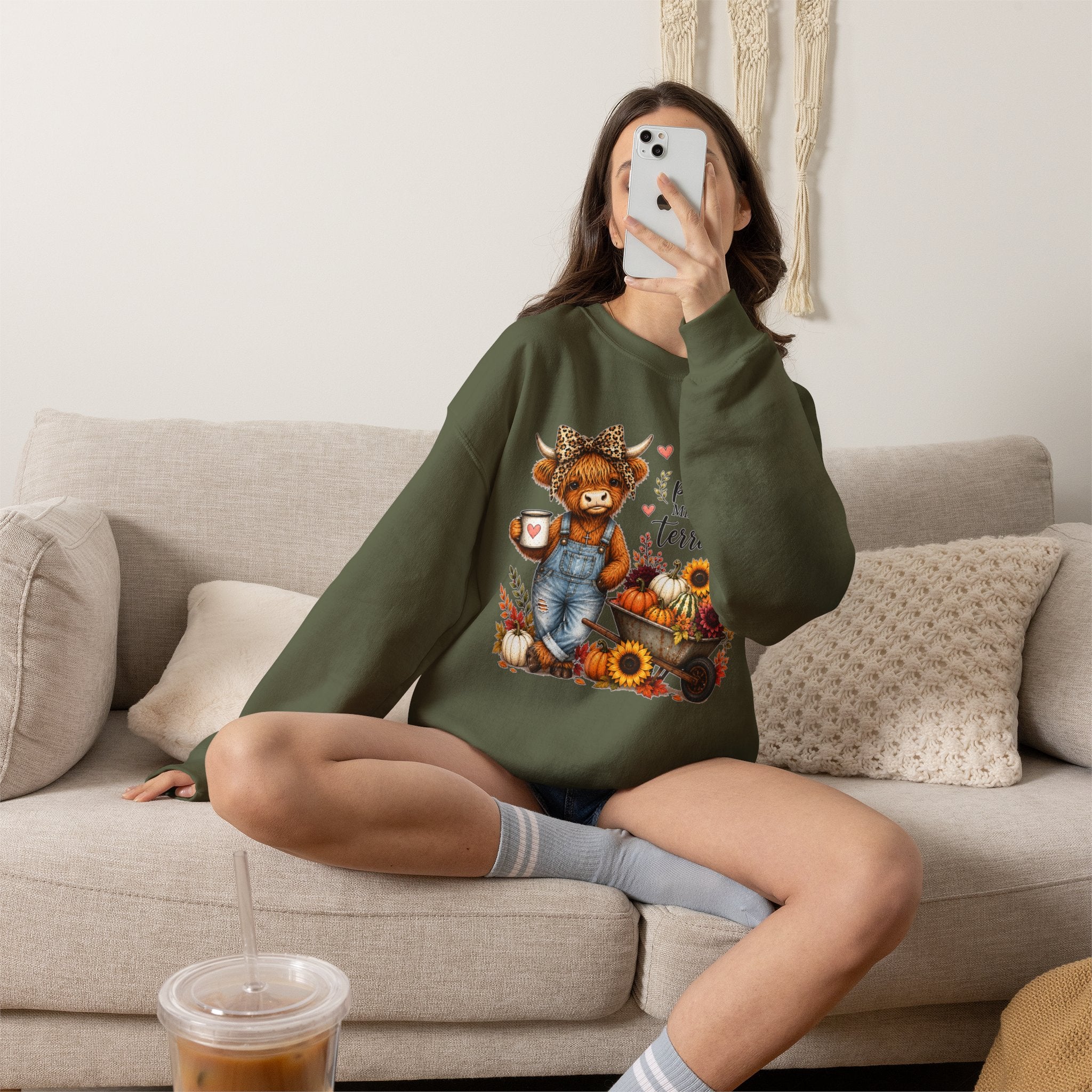 God’s Plan, Mine Was Terrible Bear Fall Crewneck Sweatshirt