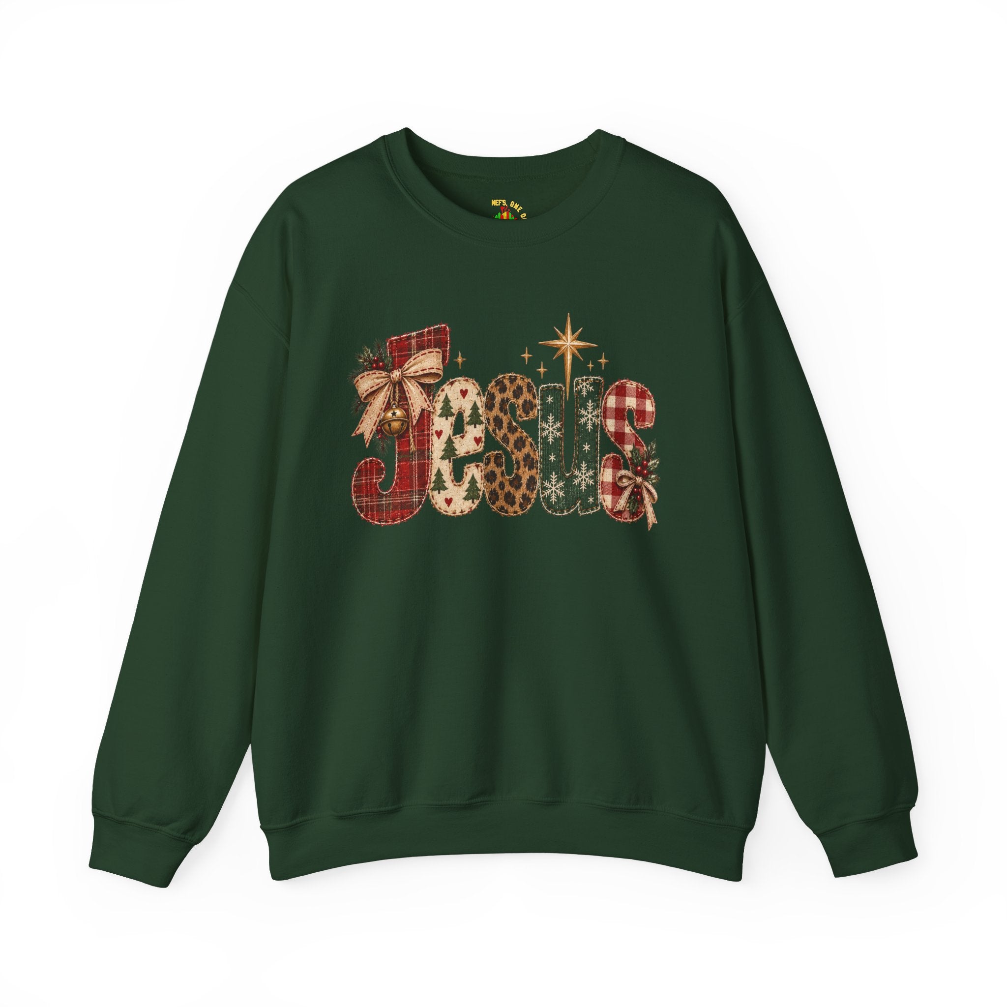 Festive Christmas Reindeer Crewneck Sweatshirt