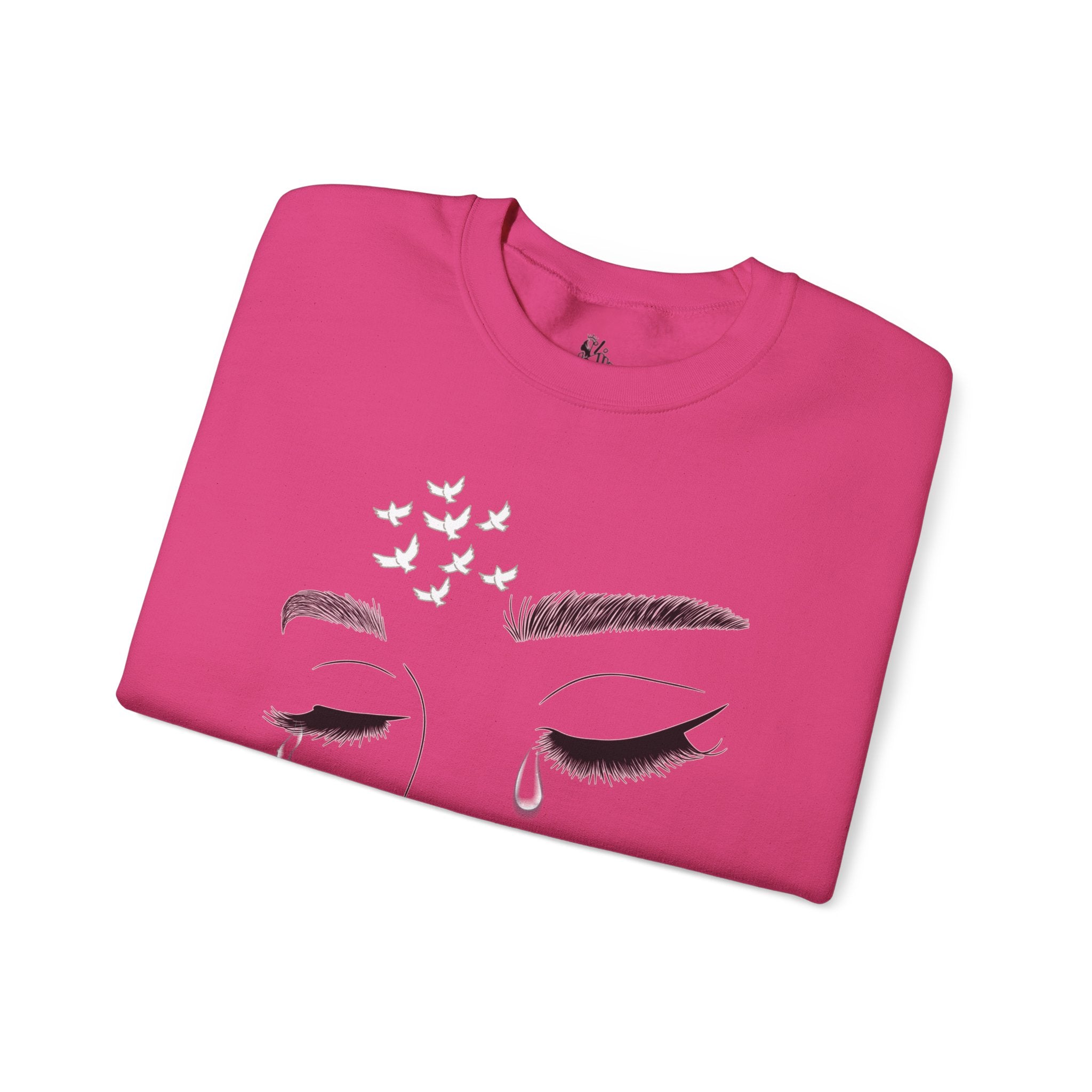 Tearful Eyes Crewneck Sweatshirt — Remember To Remember To Never Forget'