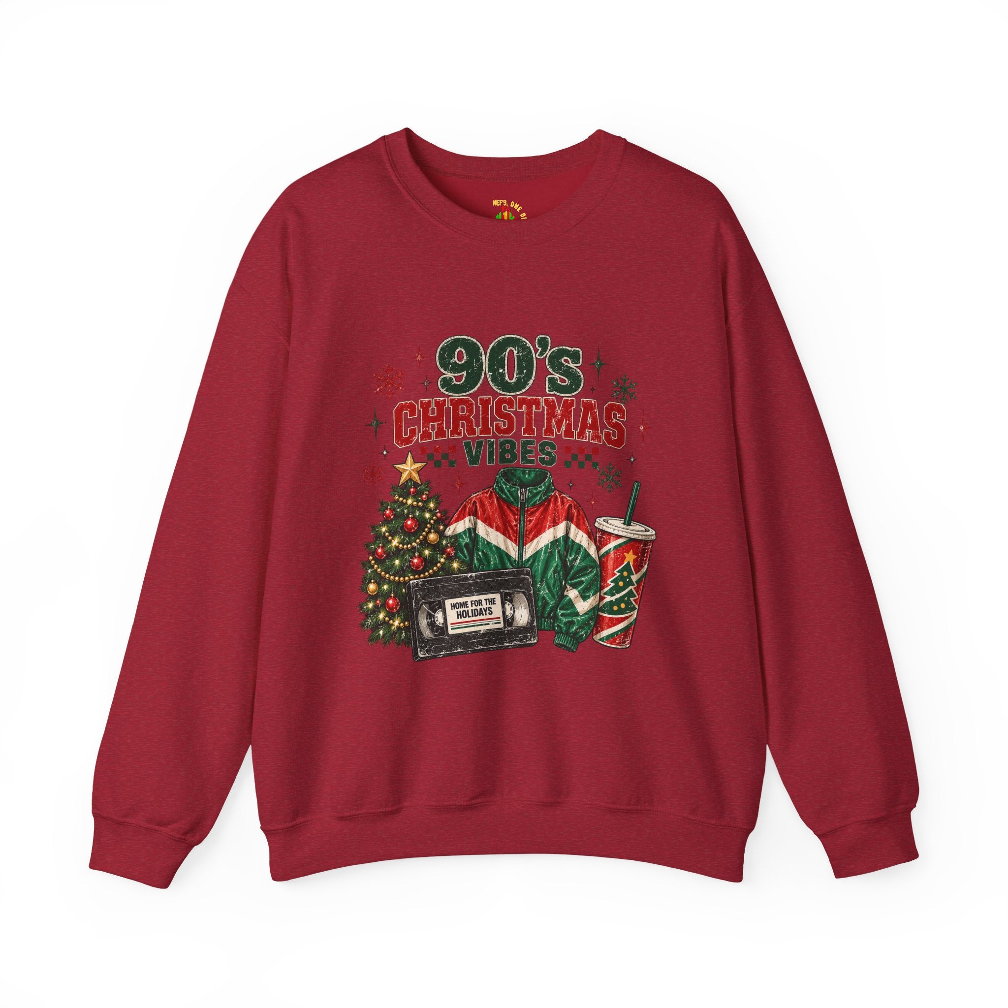 90s Christmas Vibes Crewneck Sweatshirt