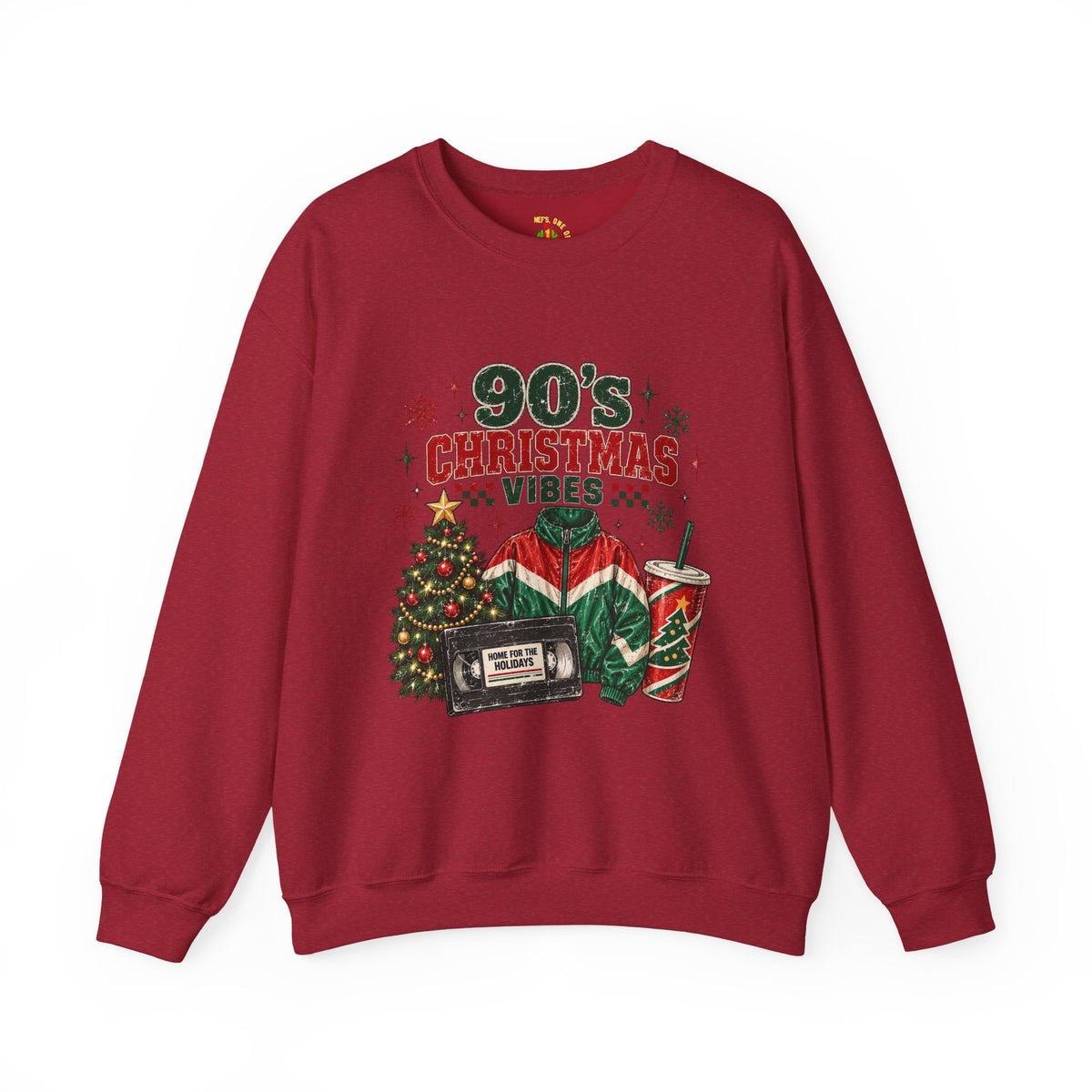 90s Christmas Vibes Crewneck Sweatshirt
