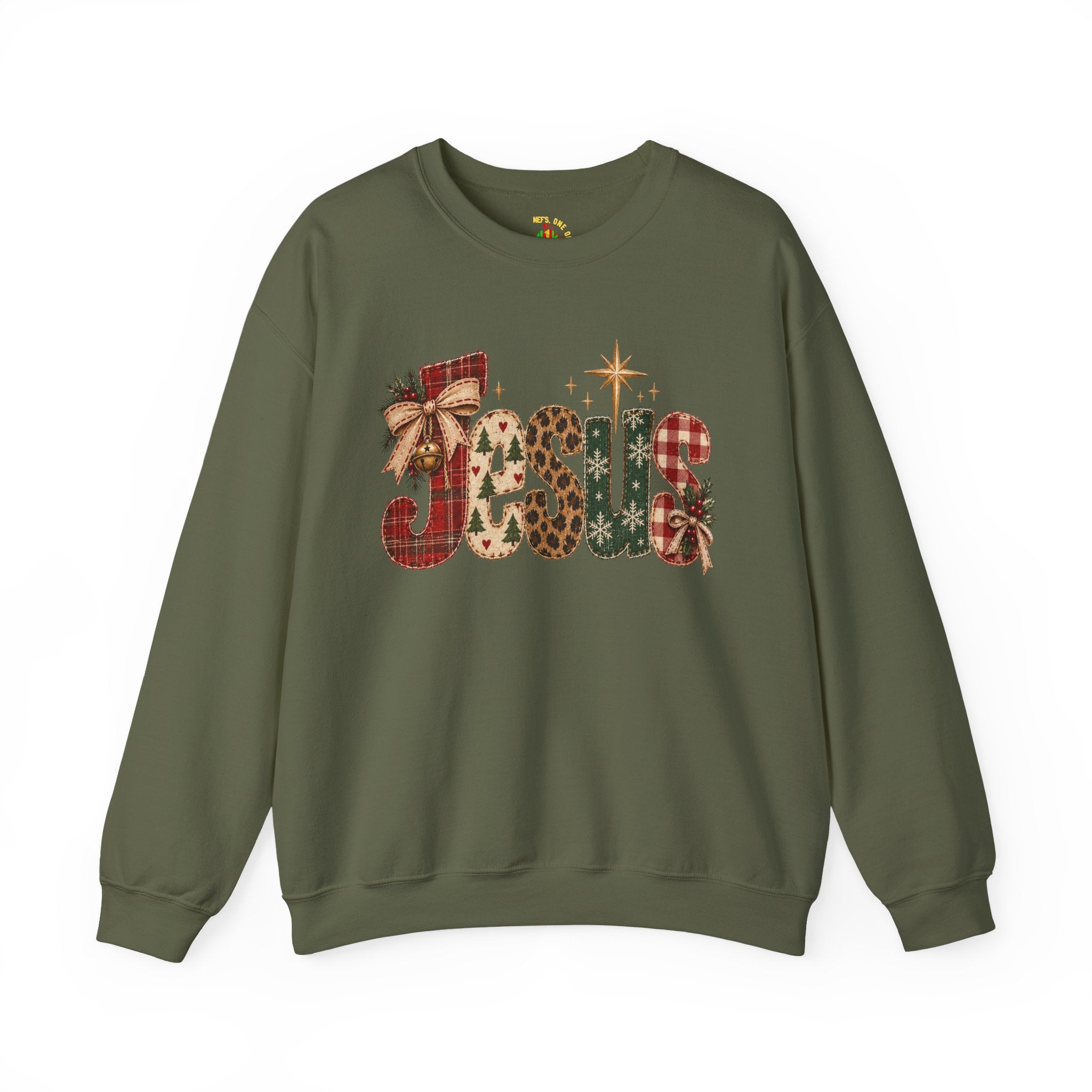 Festive Christmas Reindeer Crewneck Sweatshirt