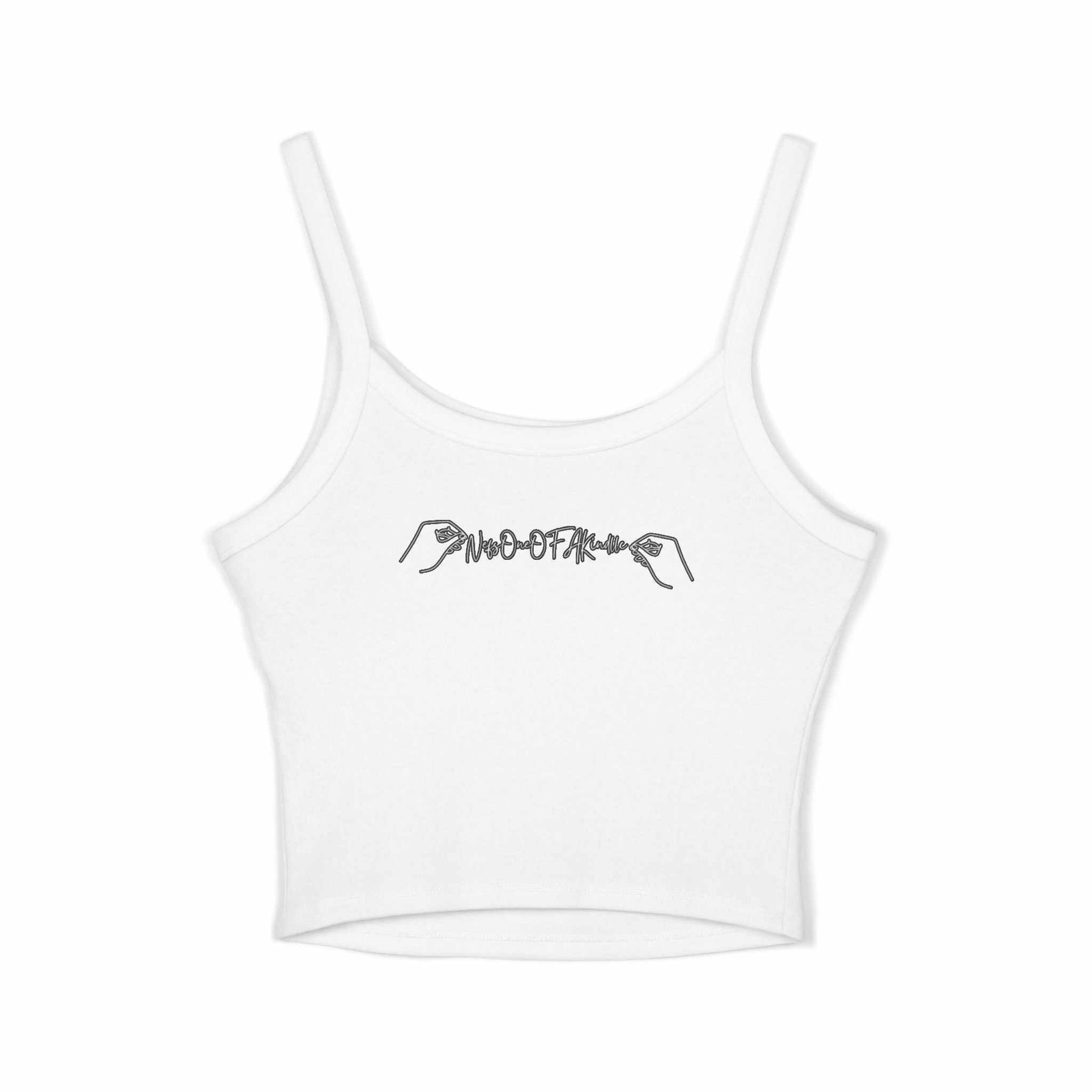 Women's Spaghetti Strap Tank Top with Leo Design, Summer Vacation Top, Zodiac Sign Apparel, Casual Wear, Gift for Astrology Lovers