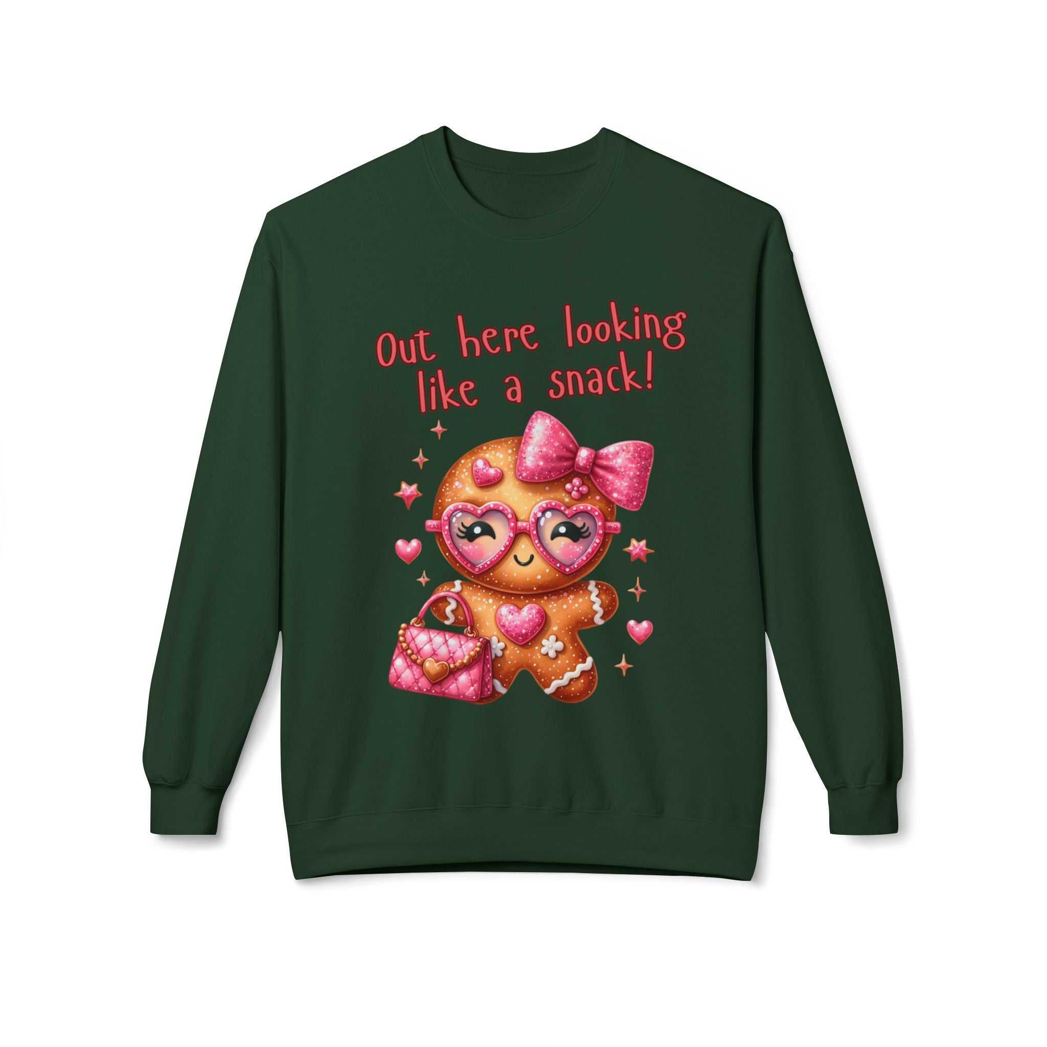 Gingerbread 'Out Here Looking Like a Snack' SweatshirtSweatshirtGingerbread sweatshirt
