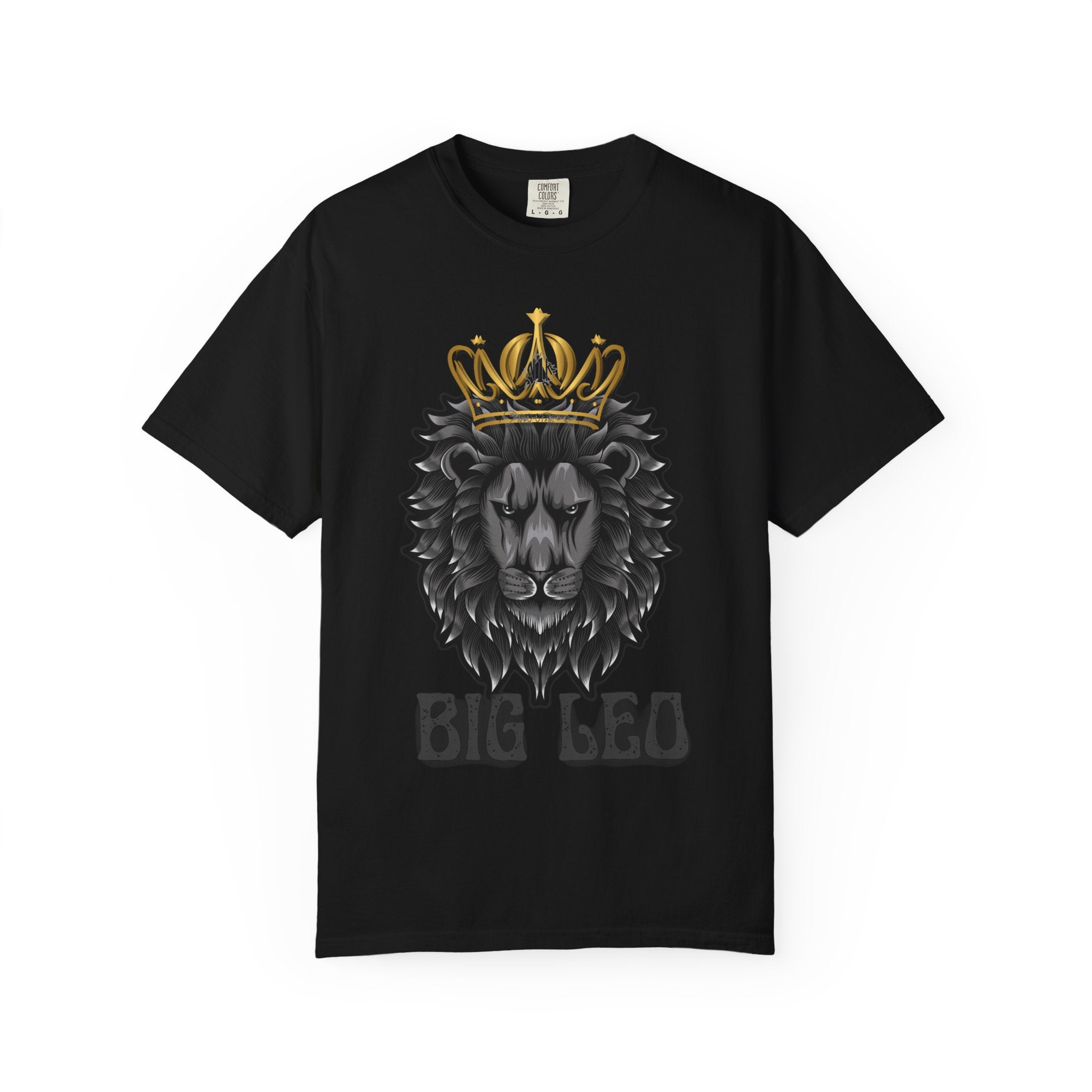 Big Leo Lion Graphic T-Shirt, Unisex Tee, Animal Lover Gift, Birthday Shirt, Astrology Apparel, Comfortable Everyday Wear
