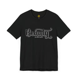 Beauty with the Beast Valentine Casual, Soft Unisex Jersey Short Sleeve Tee