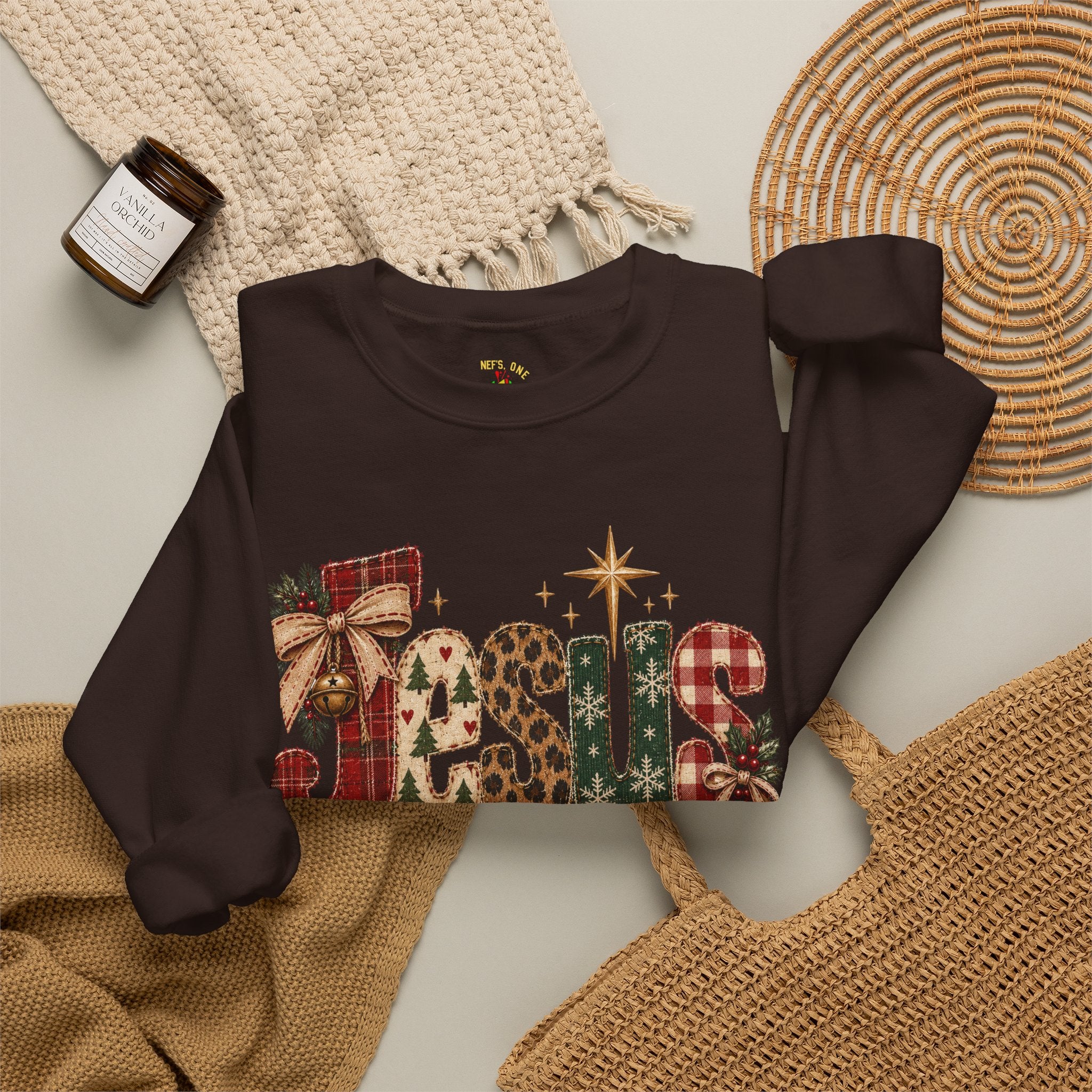 Festive Christmas Reindeer Crewneck Sweatshirt