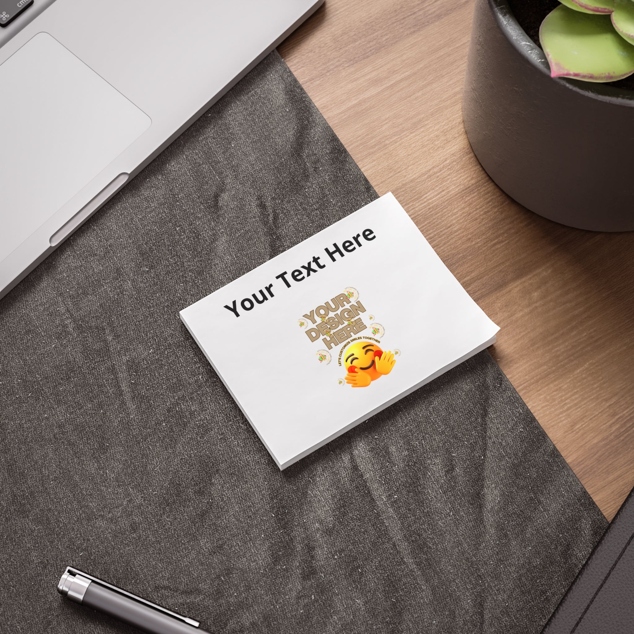 Custom Post-it Note Pad — Personalized Text & Design Sticky Notes