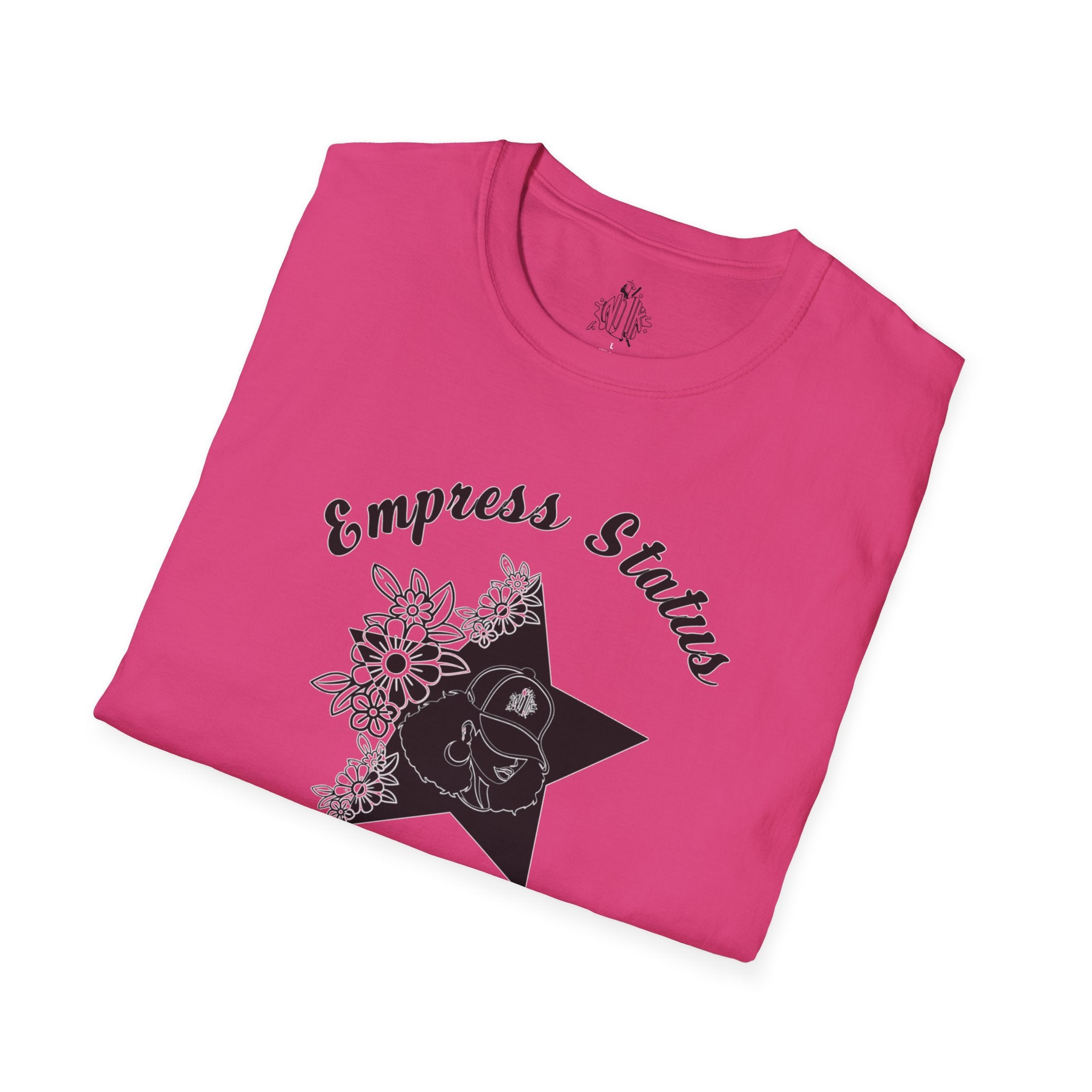 Empress Black Girl Floral Status T-shirt