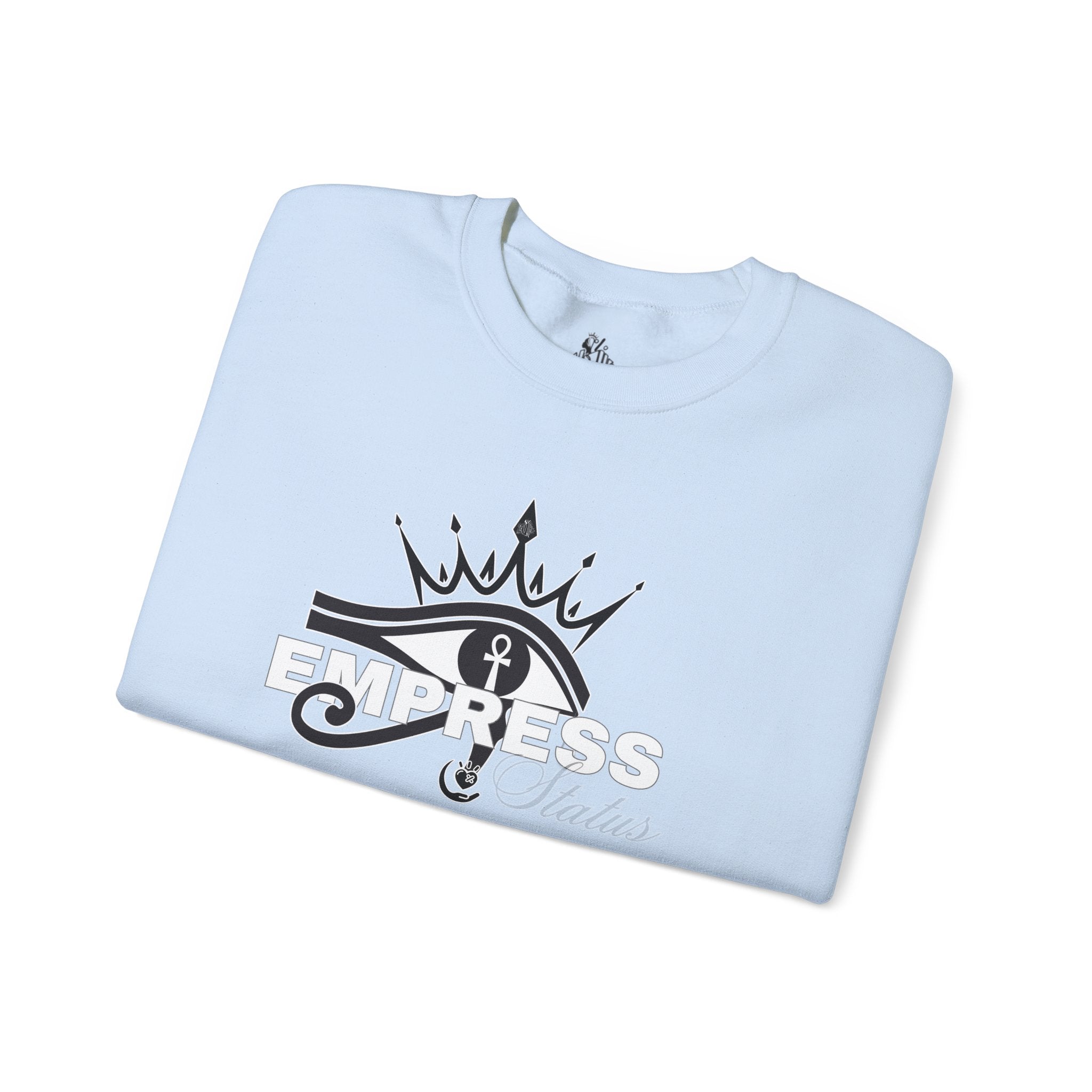 Eye of Horus Crown Empress Sweatshirt — Egyptian Protective Symbol Tee