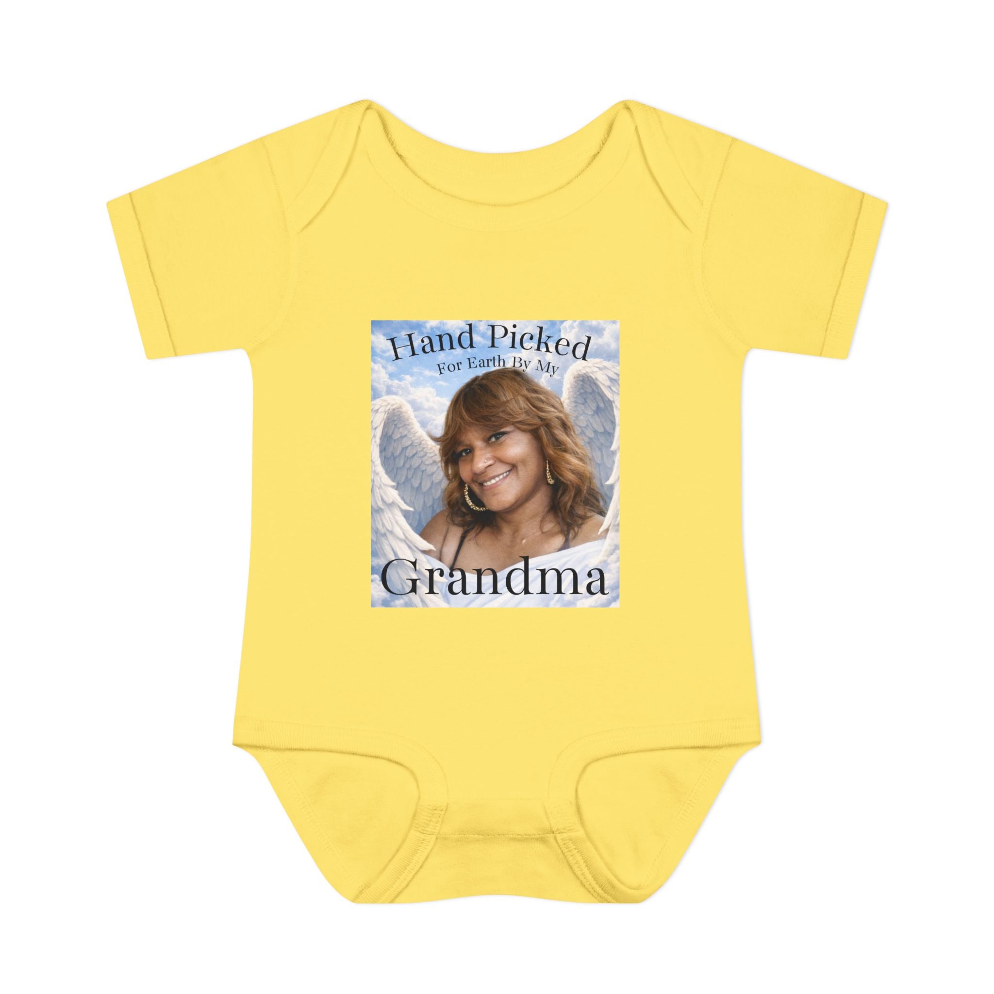 Body da neonato "Scelto per la Terra dalla mia nonna in Cielo" – Tutina commemorativa per neonato