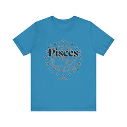 The Pisces Zodiac Unisex Casual Classic Jersey Short Sleeve Tee