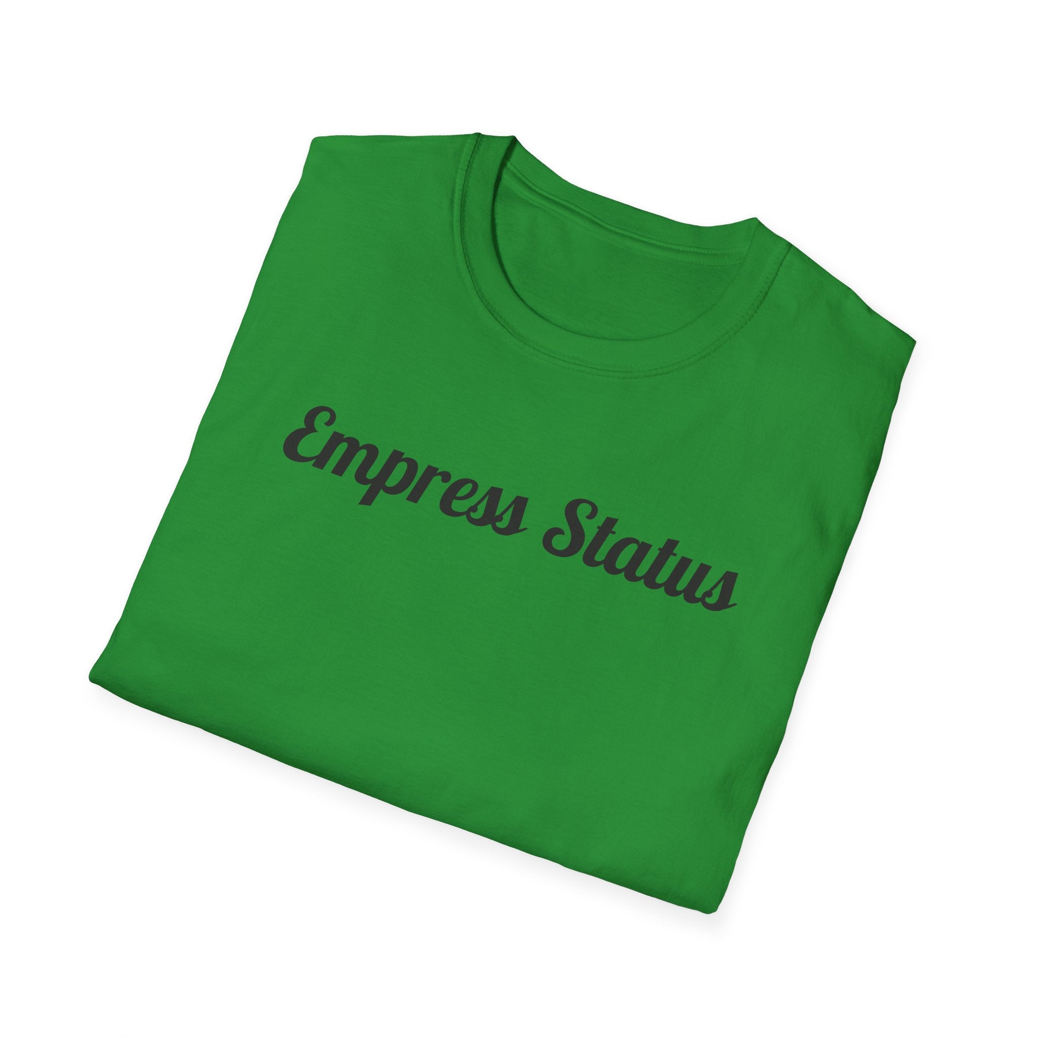 Black Glitter Empress Status Unisex Softstyle T-Shirt